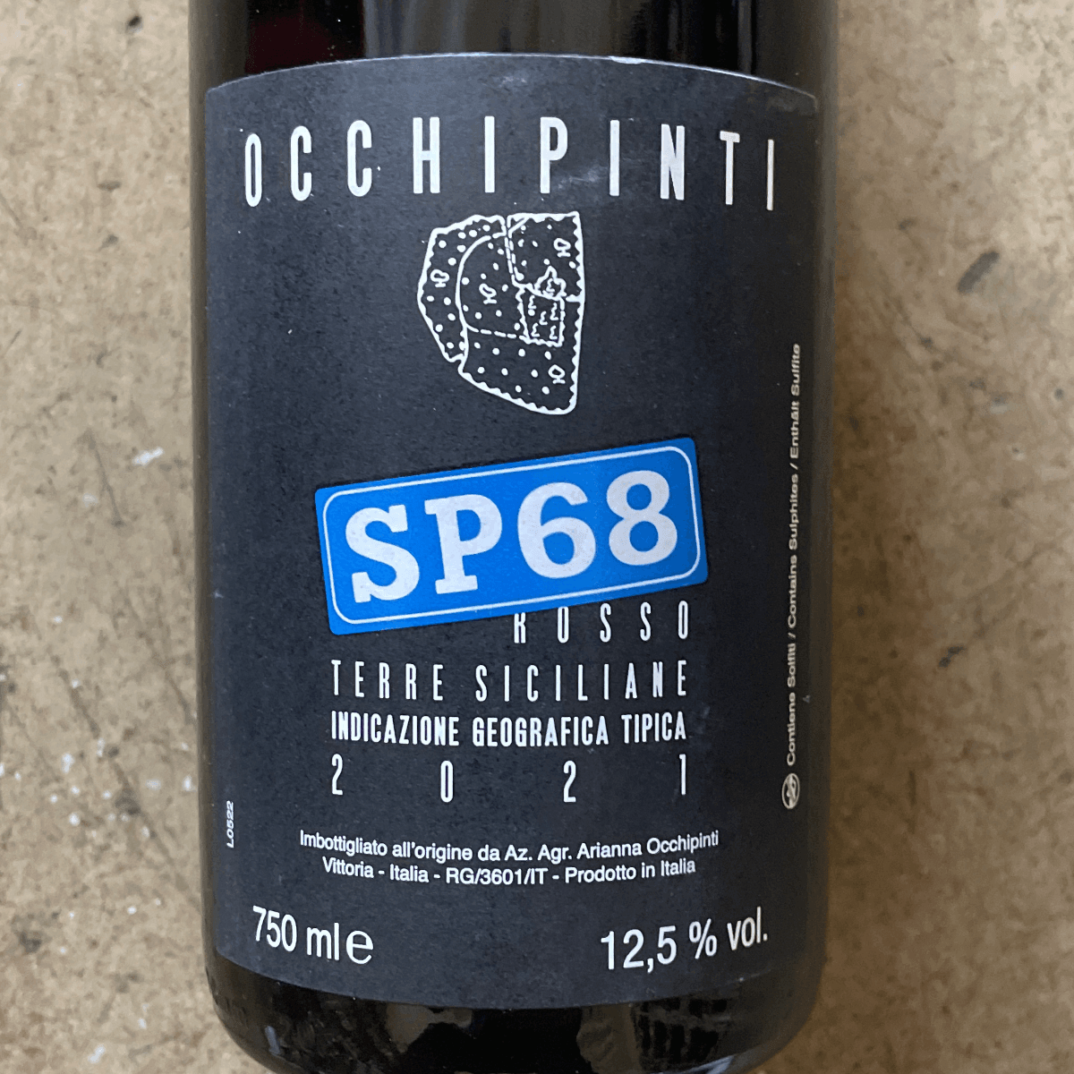 Arianna Occhipinti, SP68 Rosso 2022, 750 mL