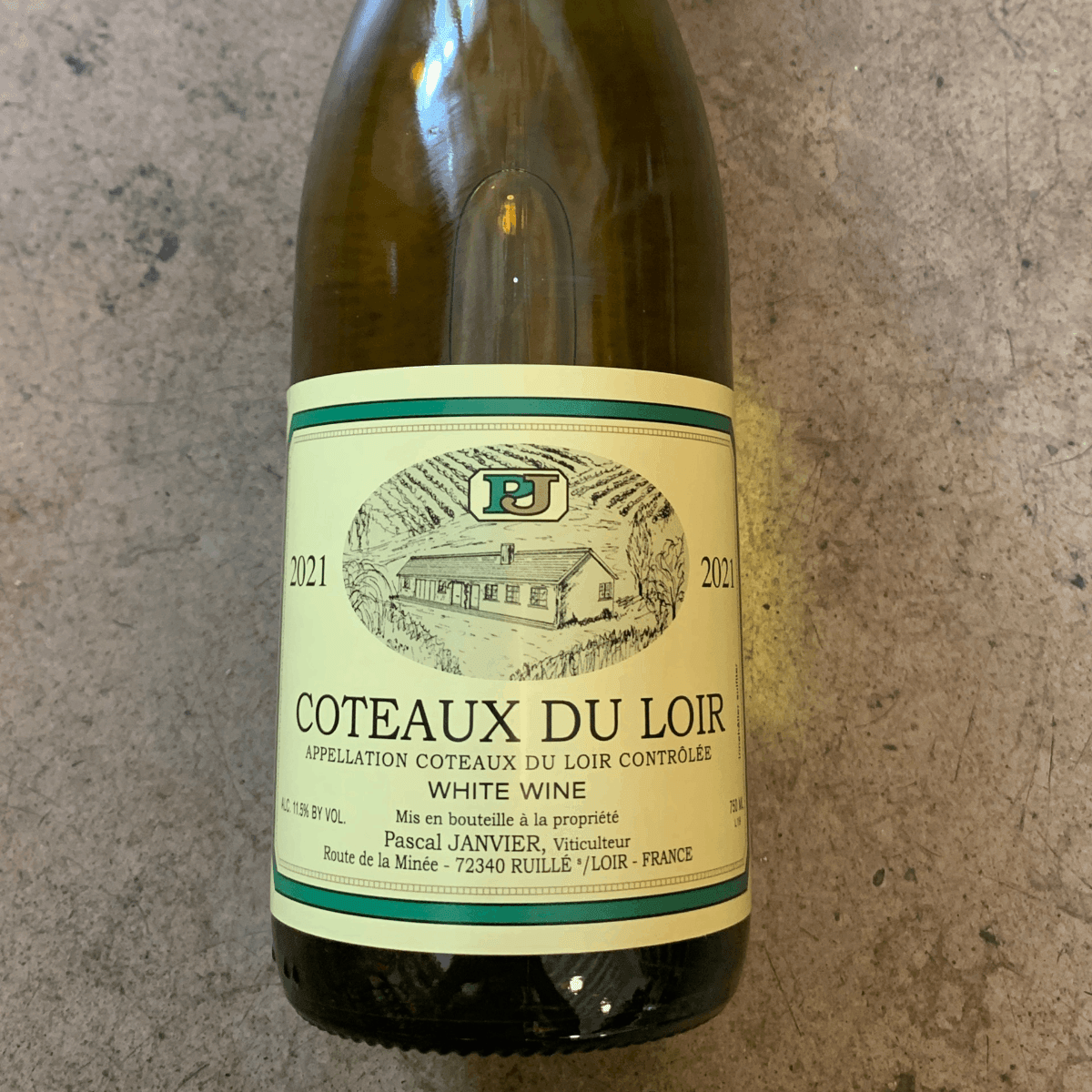Pascal Janvier, Coteaux du Loire Blanc 2022, 750 mL