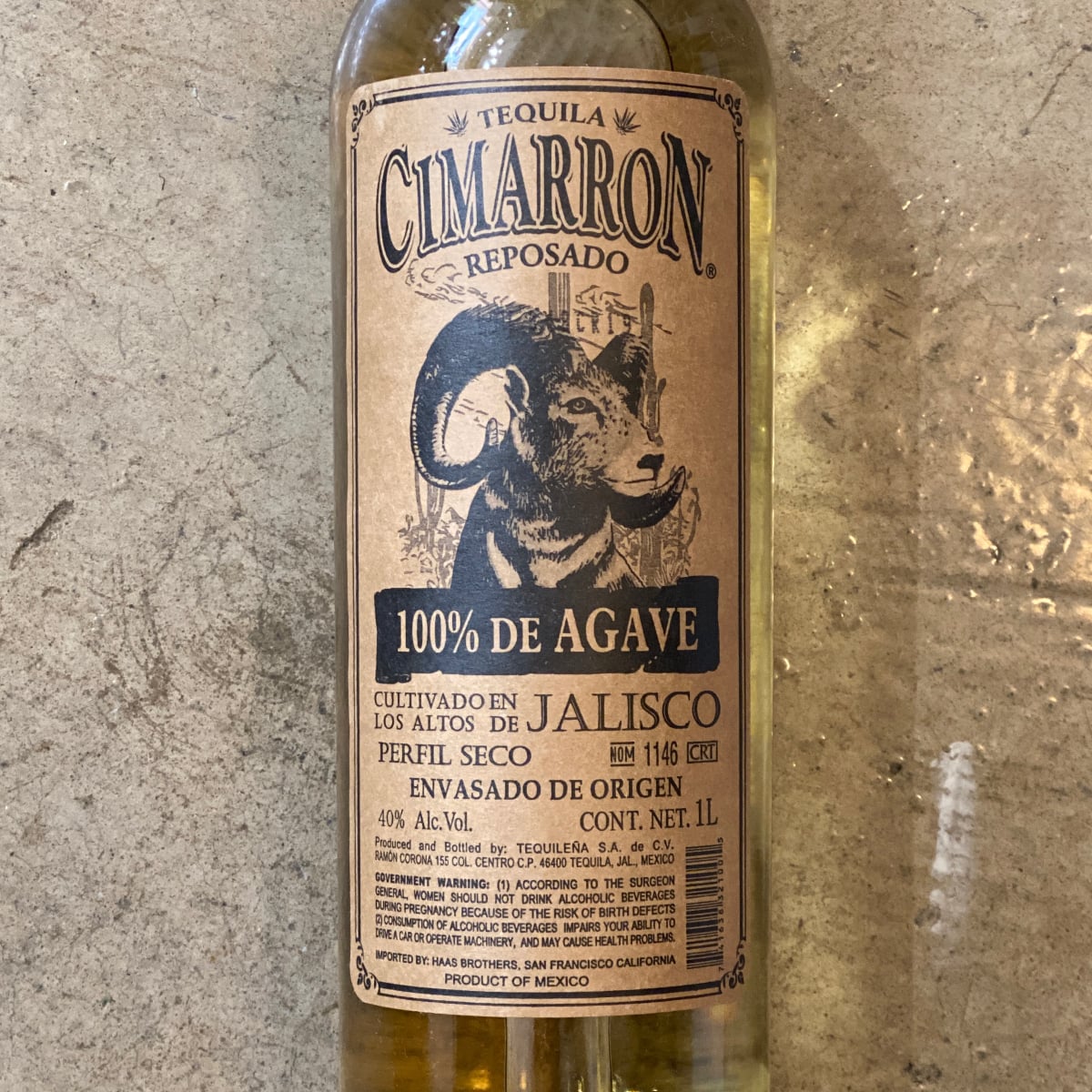 Cimarrón, Reposado Tequila 750 mL
