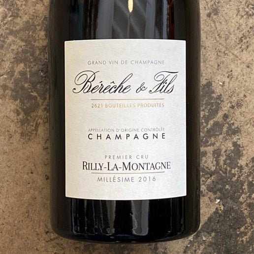 Bereche et Fils, Rilly la Montagne 2018, 750 mL