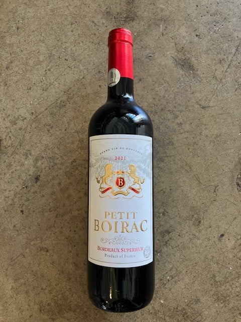 Petit Boirac Bordeaux Superieur Kosher 2024