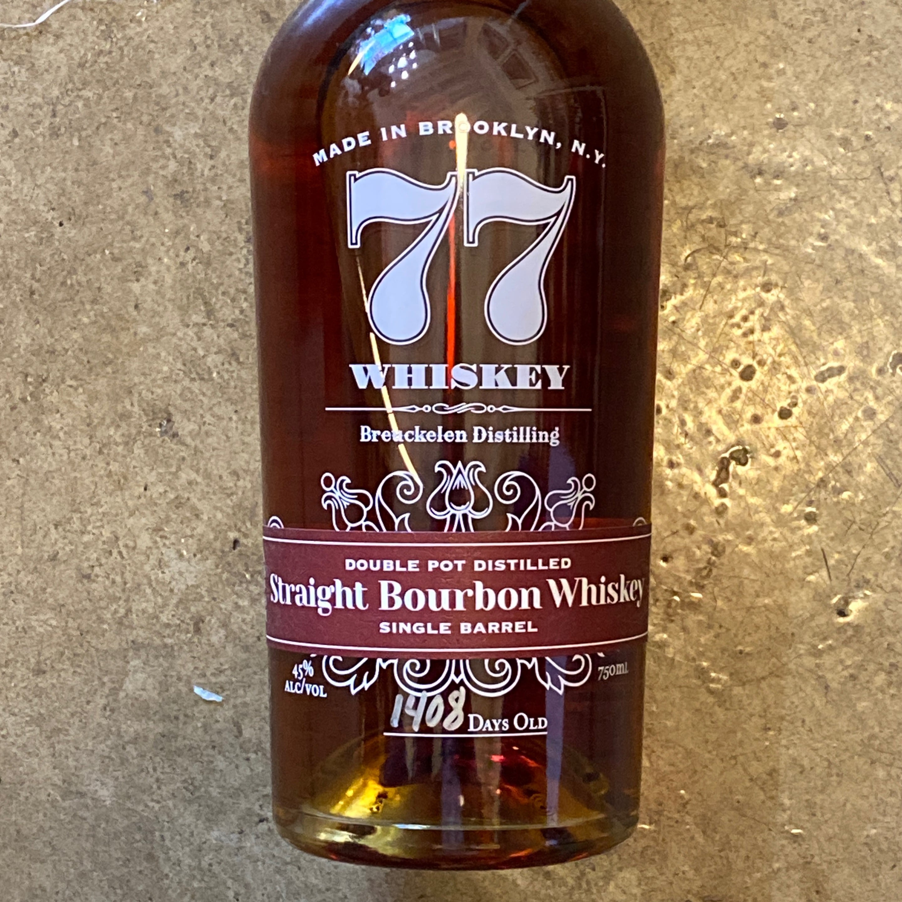 Breuckelen Distilling, 77 Whiskey Straight Bourbon 750mL