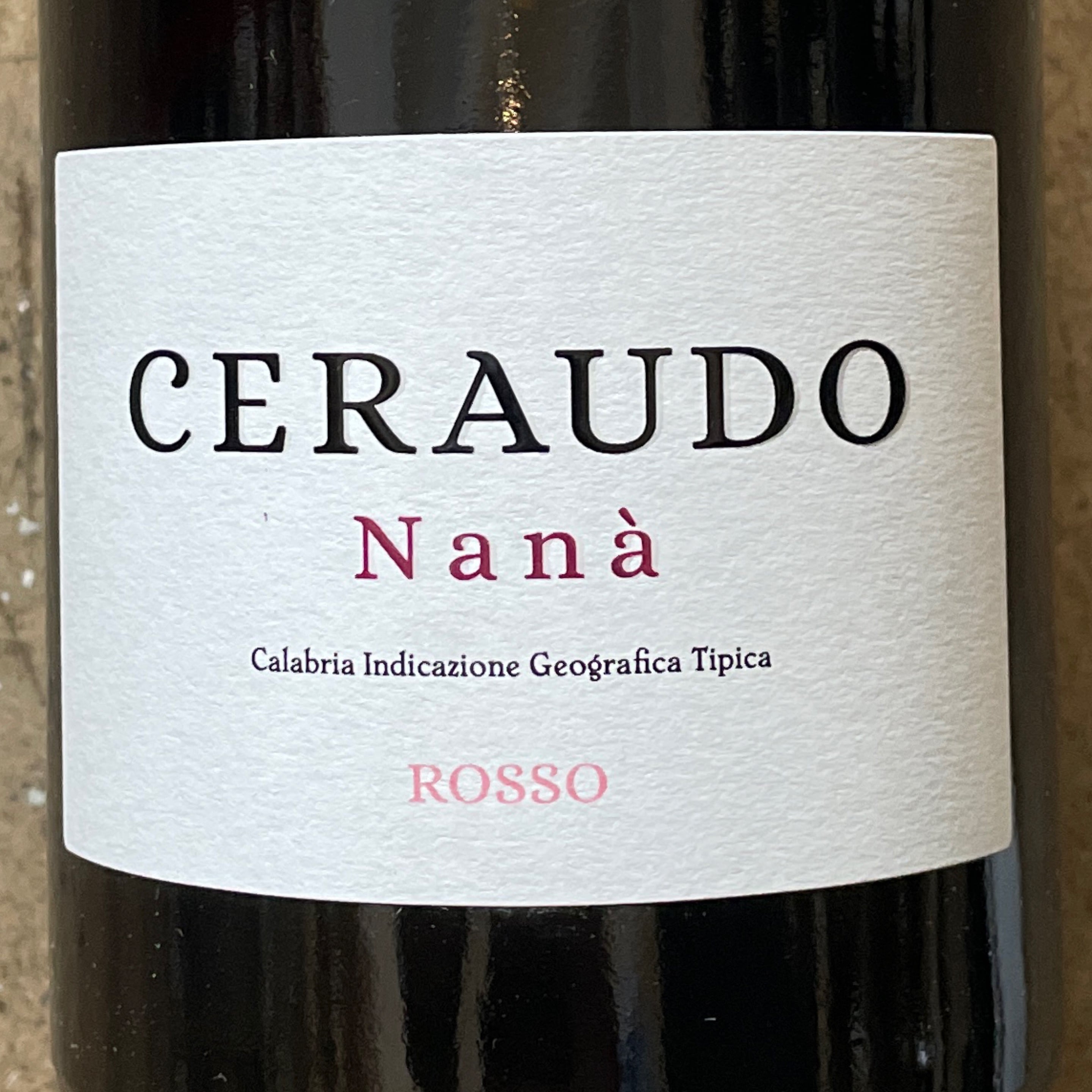 Ceraudo, Nanà Rosso 2020, 750 mL
