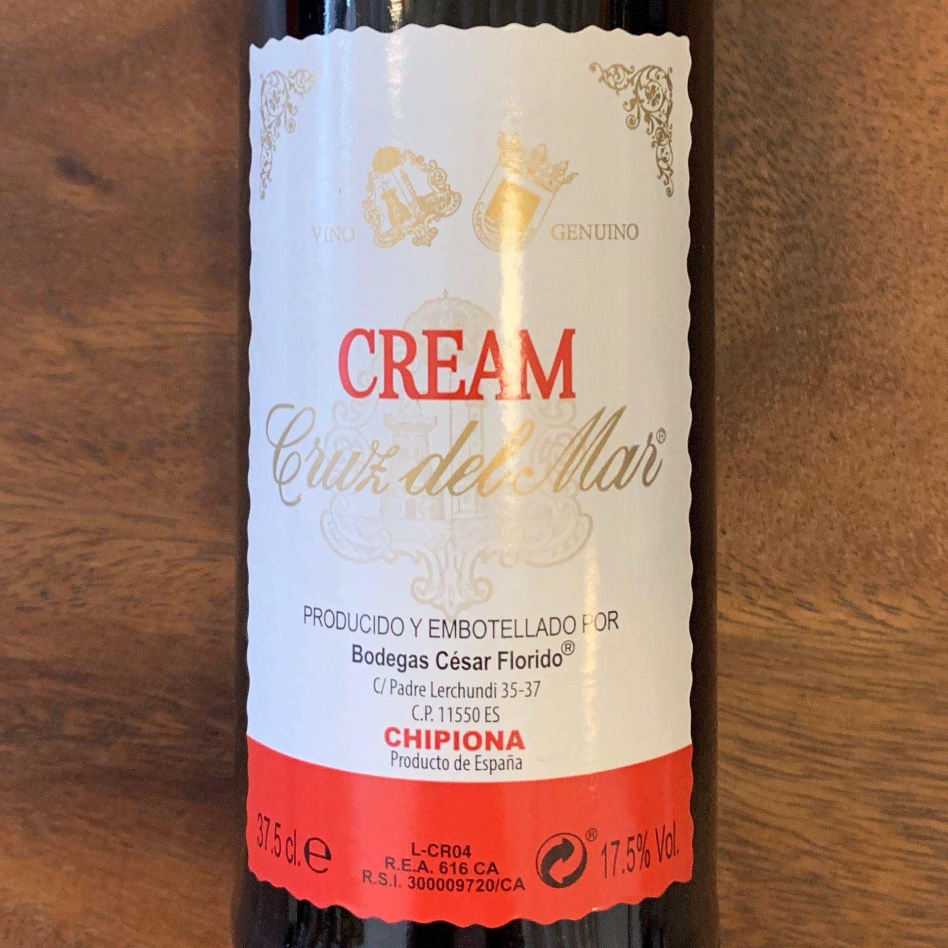 César Florido, Cream Sherry NV, 375 mL
