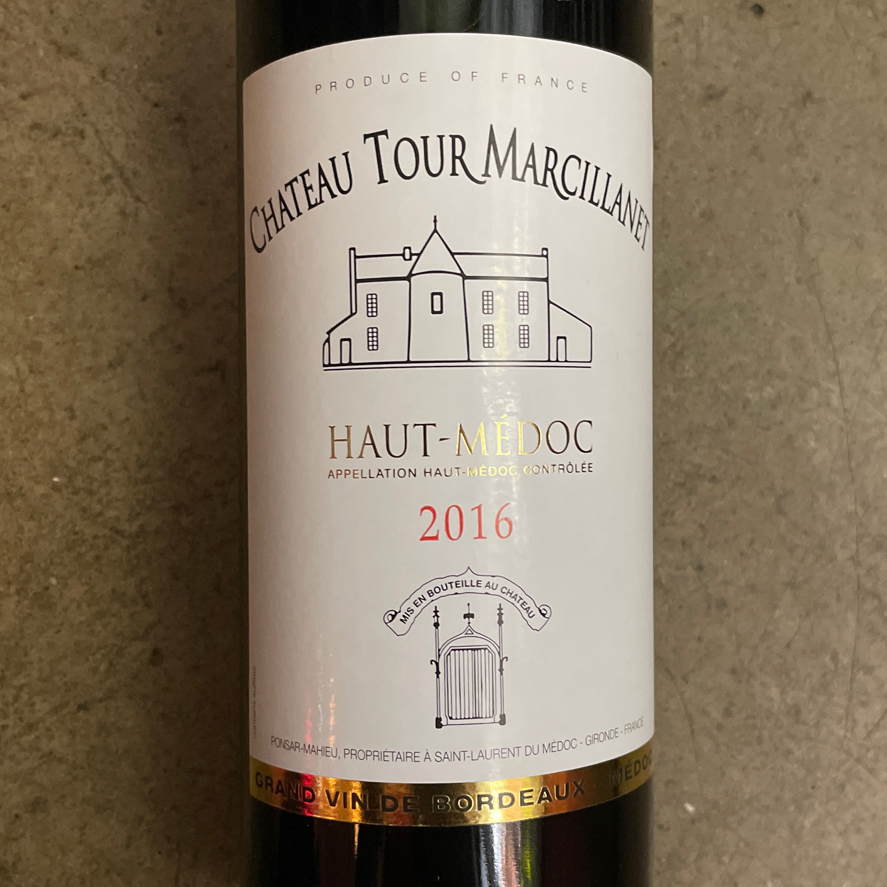 Château Tour Marcillanet, Haut-Médoc 2016, 750 mL