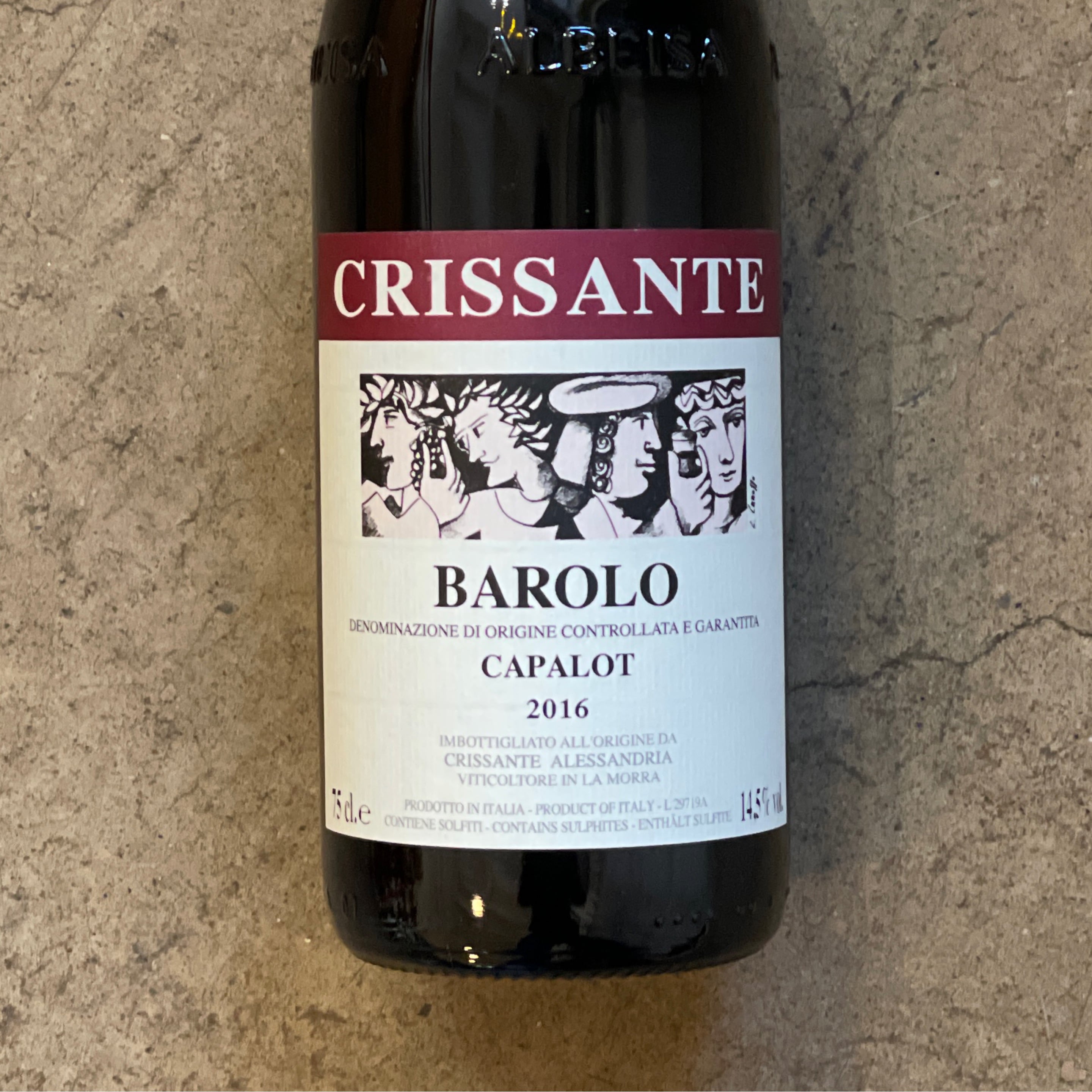 Crissante Alessandria, Barolo Capalot 2016, 750mL