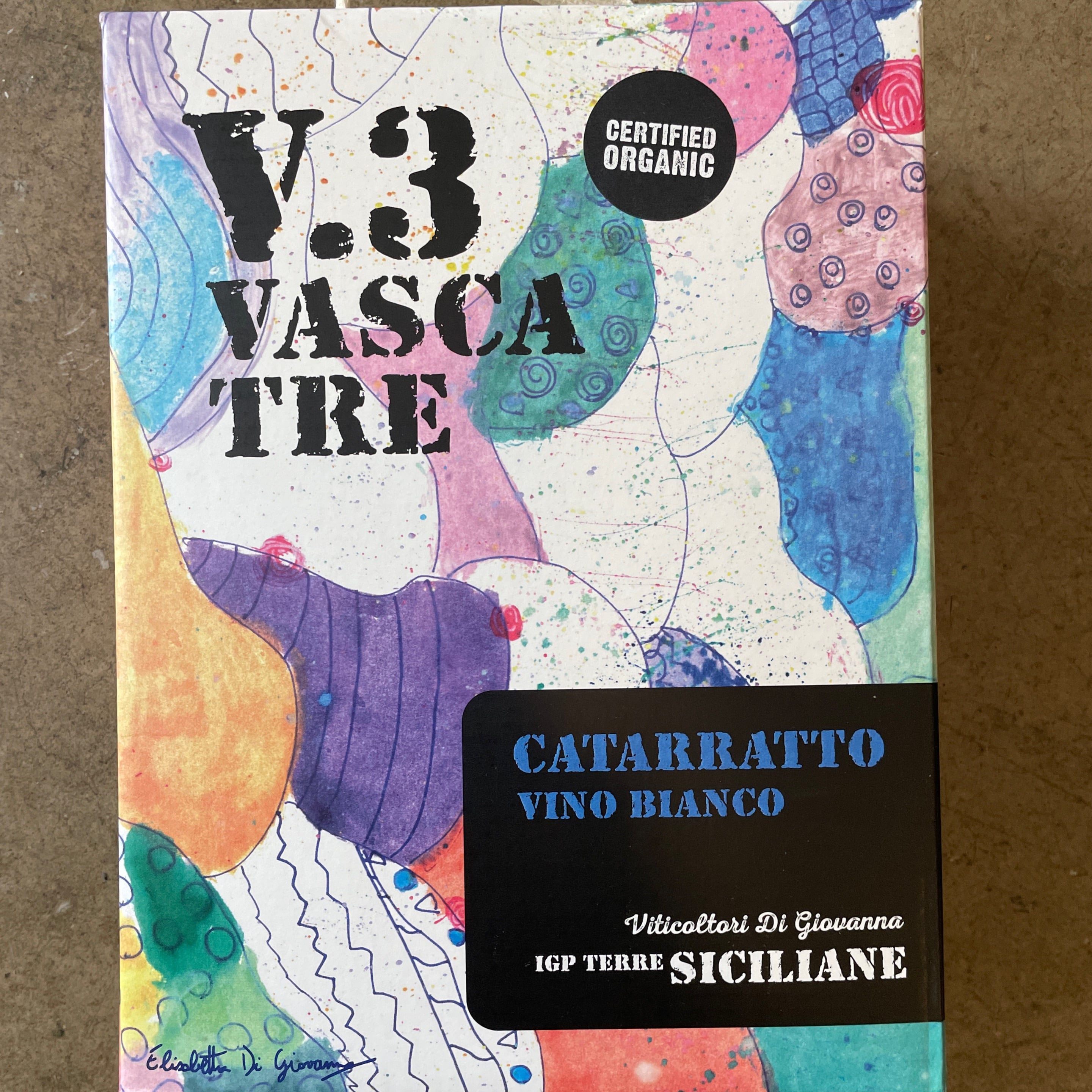 Di Giovanna, Vasca Tre Catarratto 2021, 3.0 L Bag-In-Box