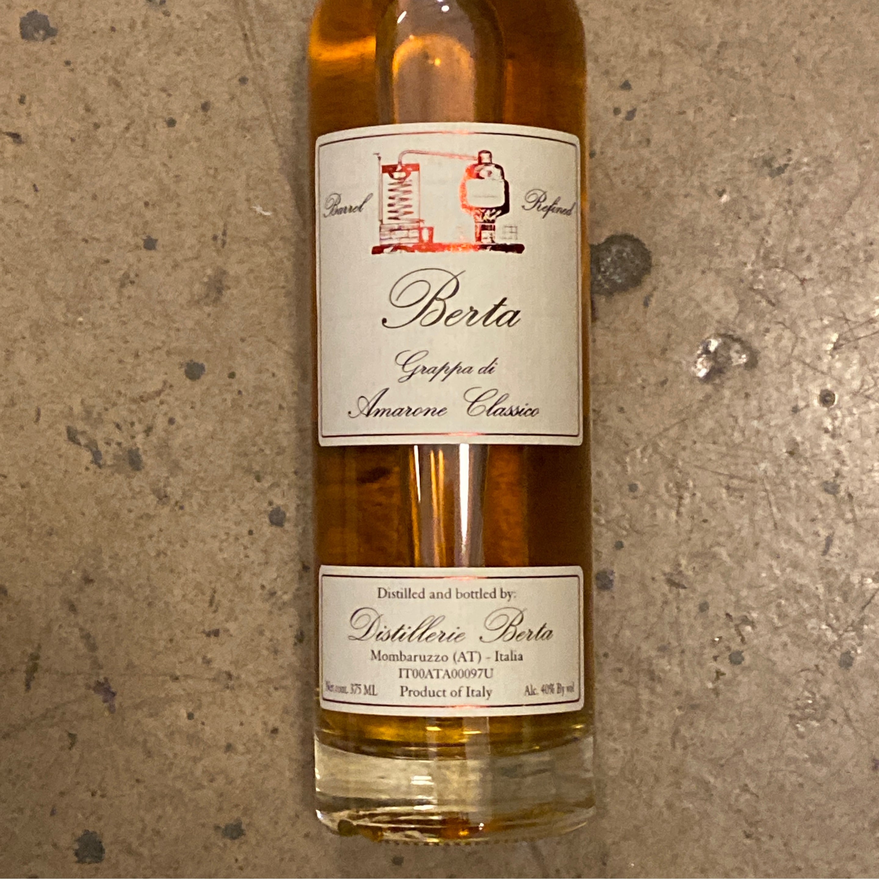 Distillerie Berta, Grappa di Amarone Classico 375mL