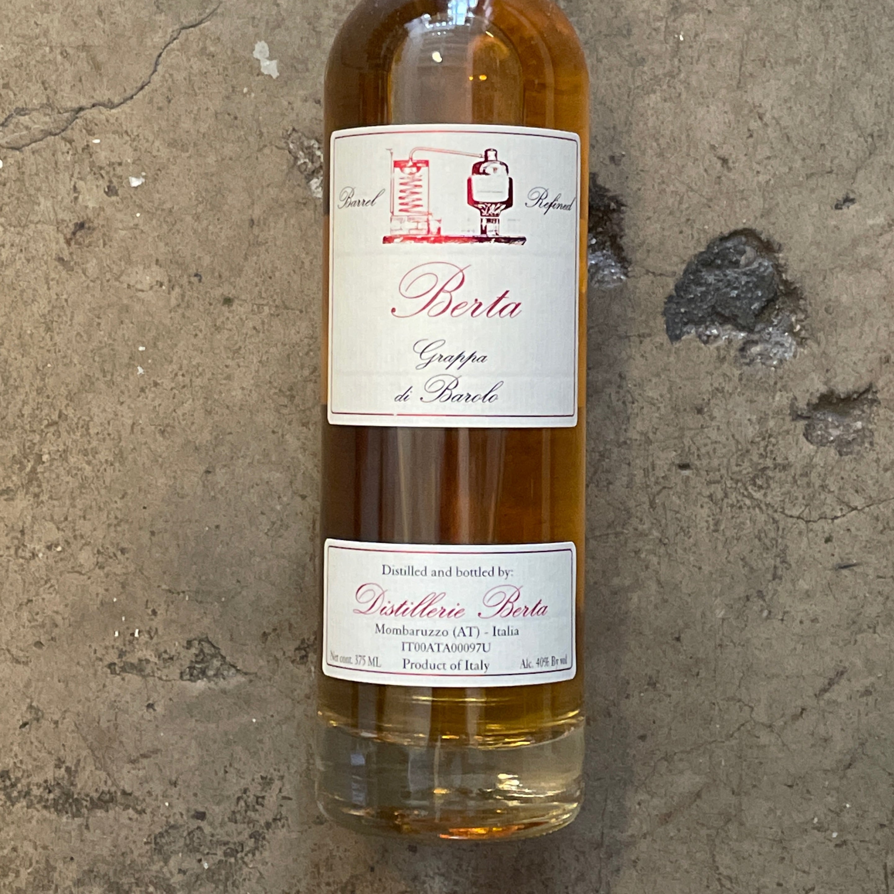Distillerie Berta, Grappa di Nebbiolo da Barolo 375mL