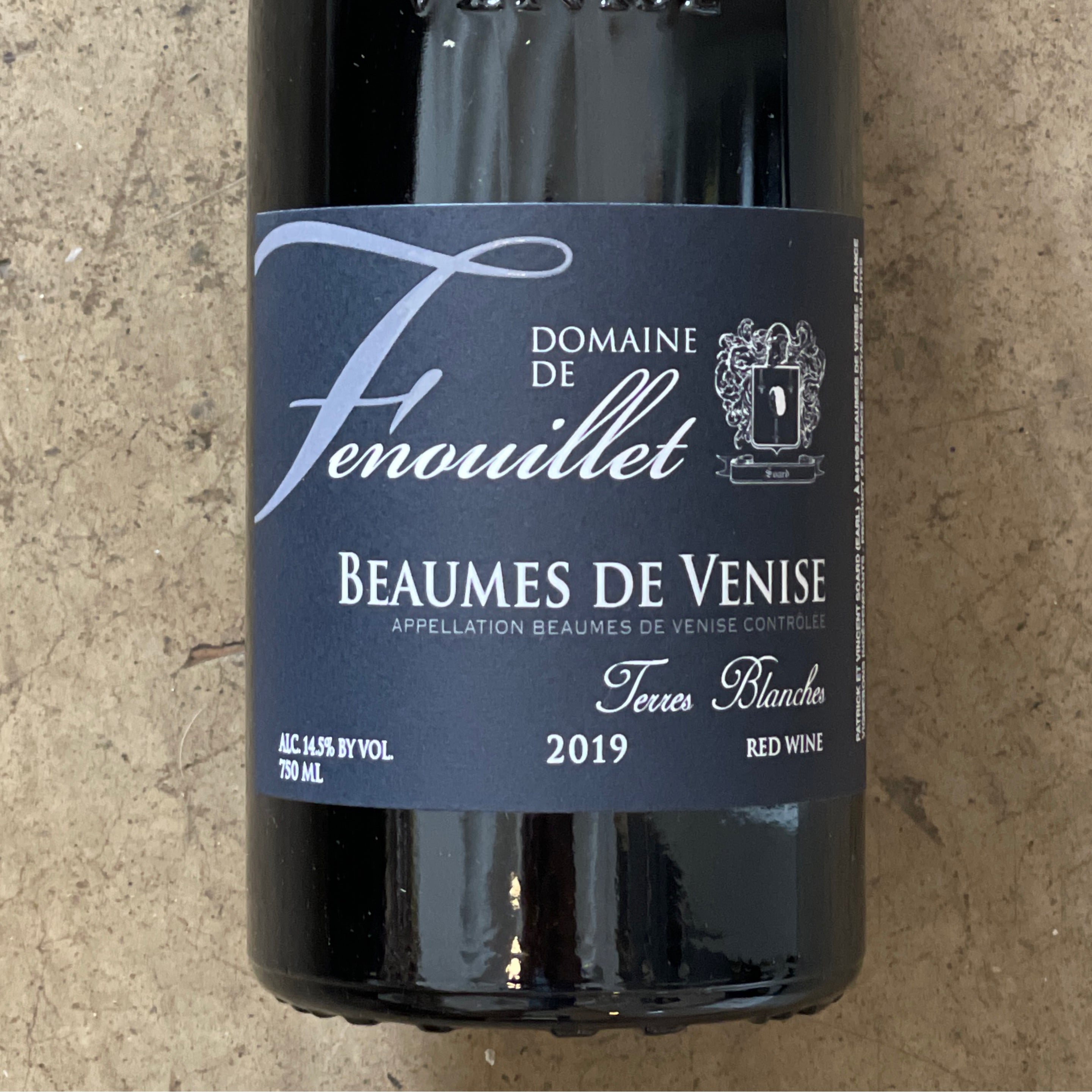 Domaine de Fenouillet, Beaumes de Venise Rouge Les Terres Blanches 2019, 750mL