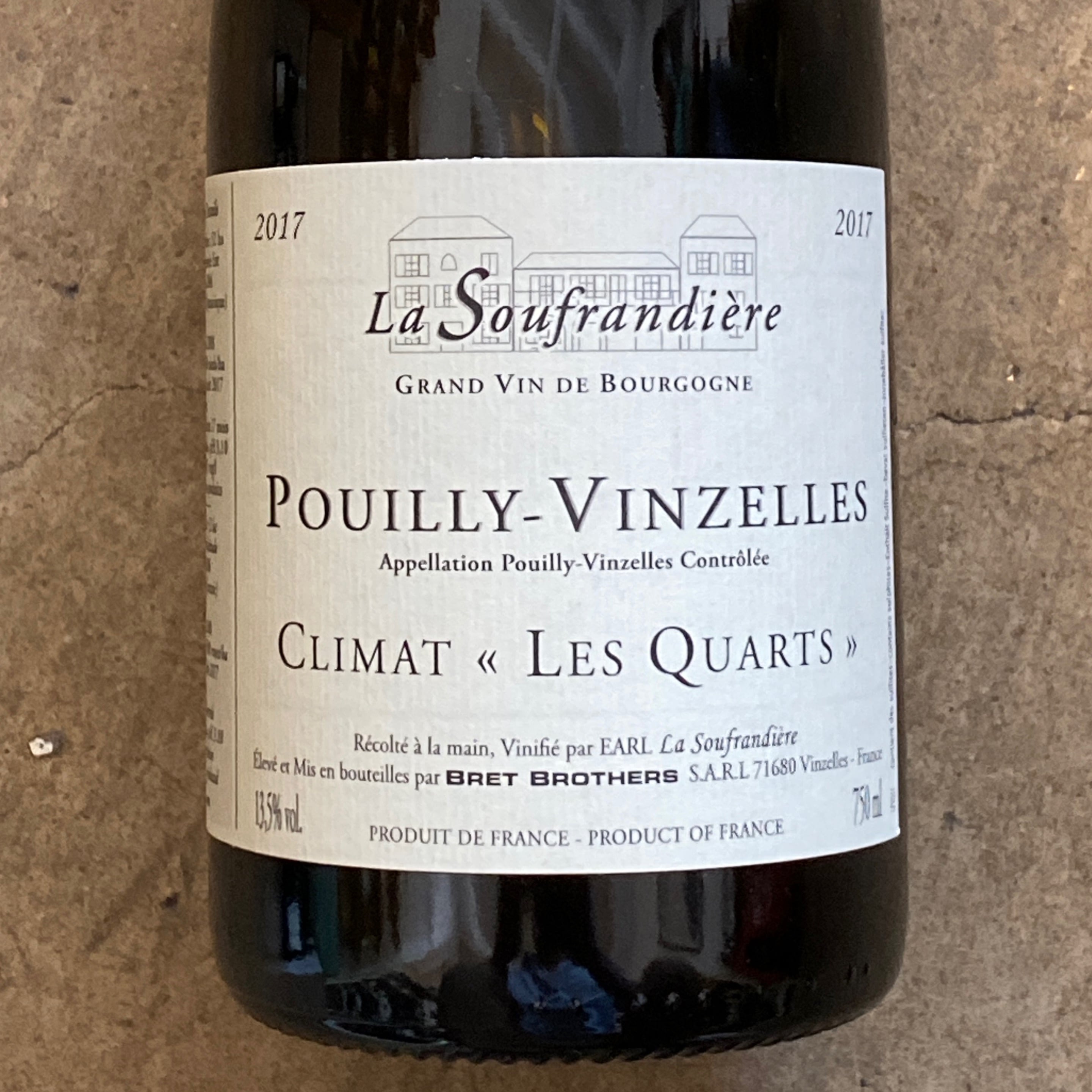 Domaine de La Soufrandière, Pouilly-Vinzelles "Les Quarts" 2017, 750mL