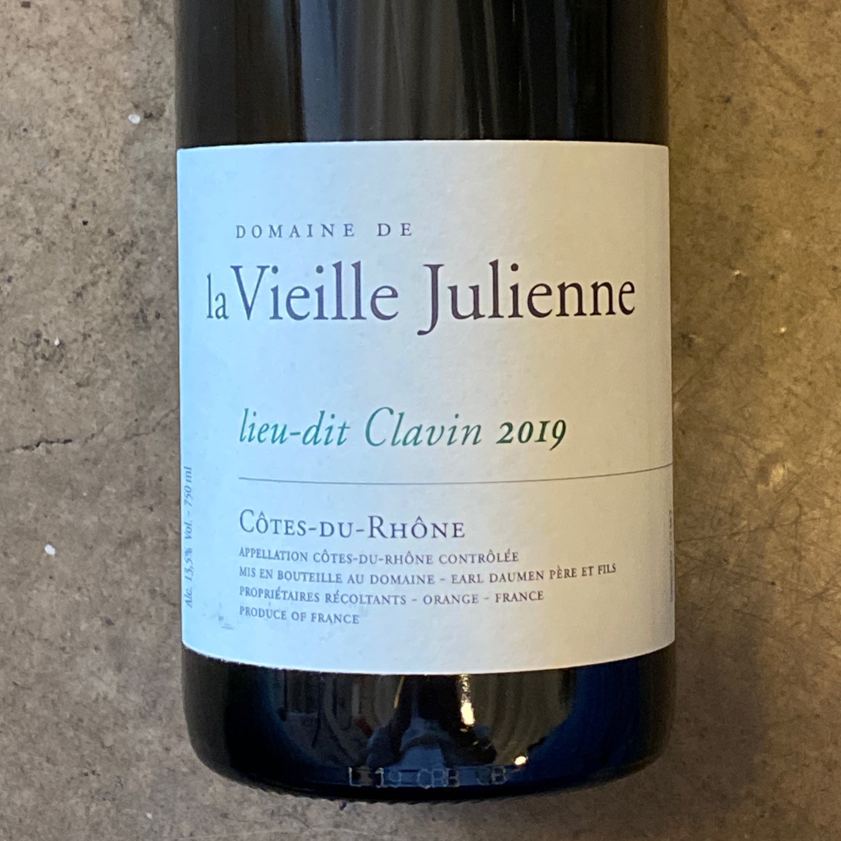 Domaine de la Vieille Julienne, Côtes-du-Rhône Blanc lieu-dit Clavin 2019, 750mL