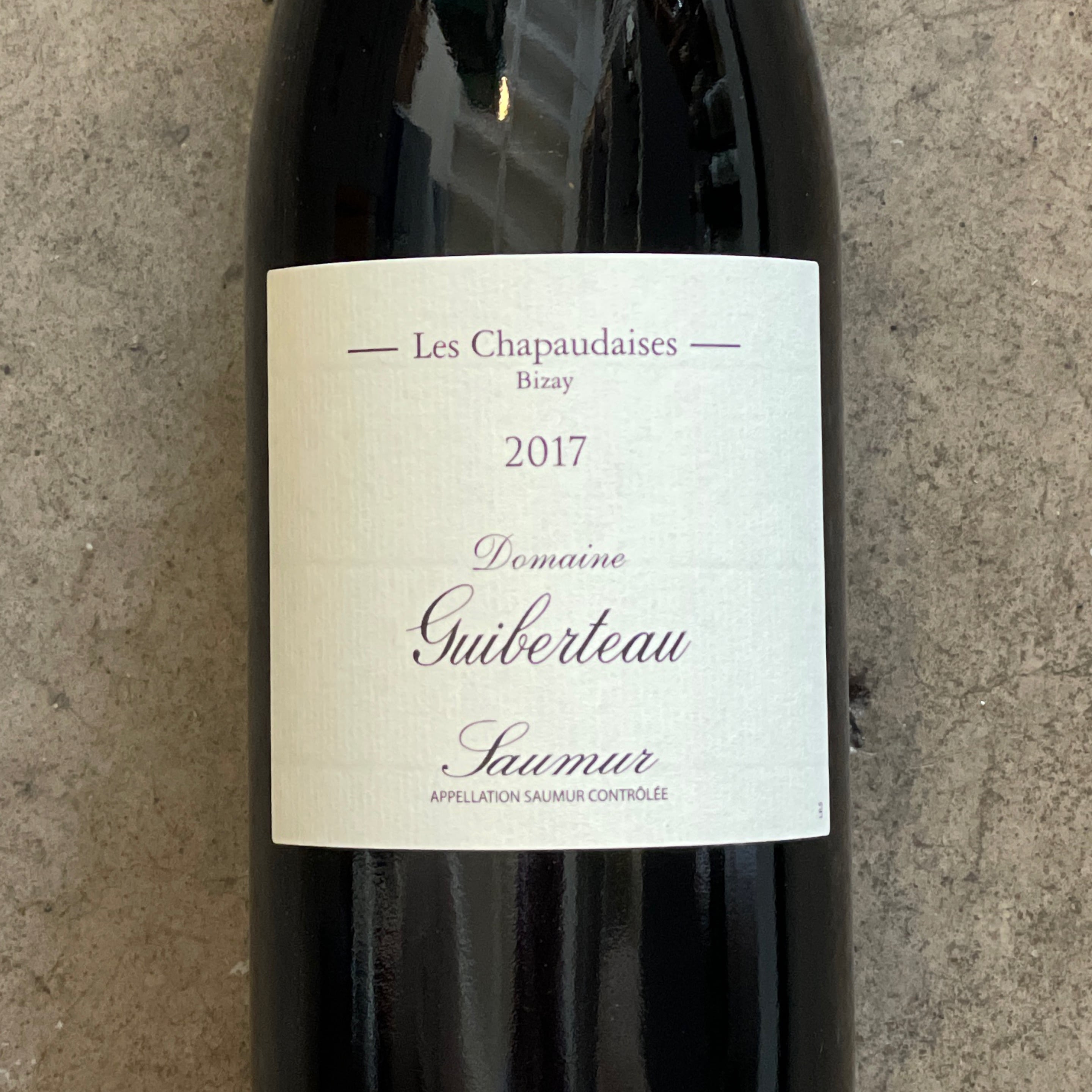 Domaine Guiberteau, Saumur Les Chapaudaises 2017, 750mL