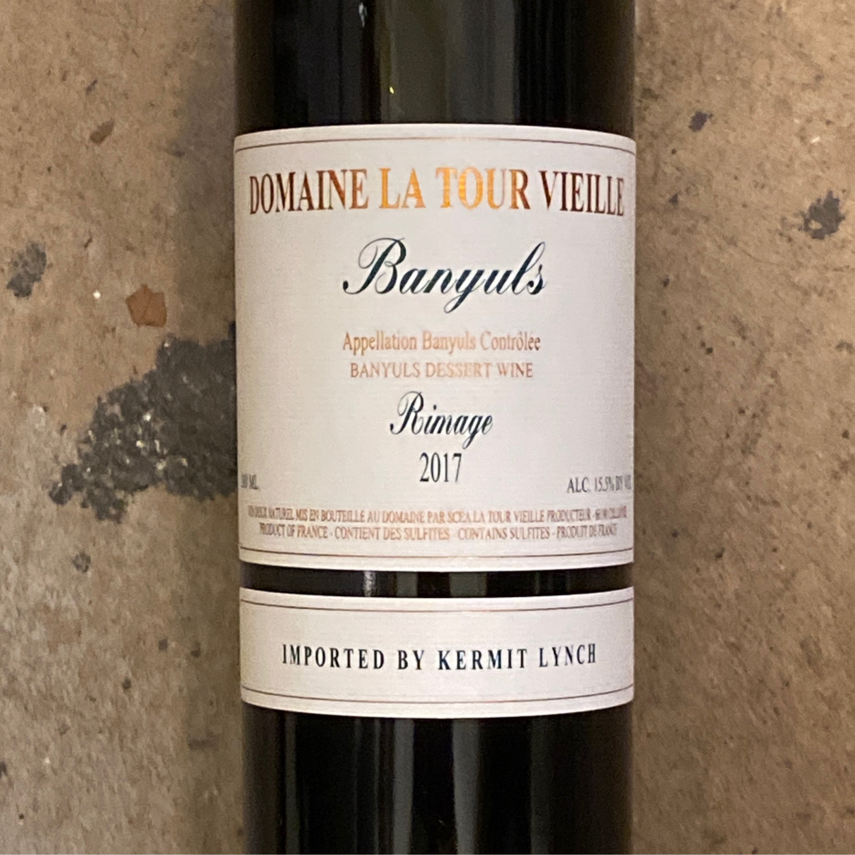 Domaine La Tour Vieille, Banyuls Rimage 2016, 500mL