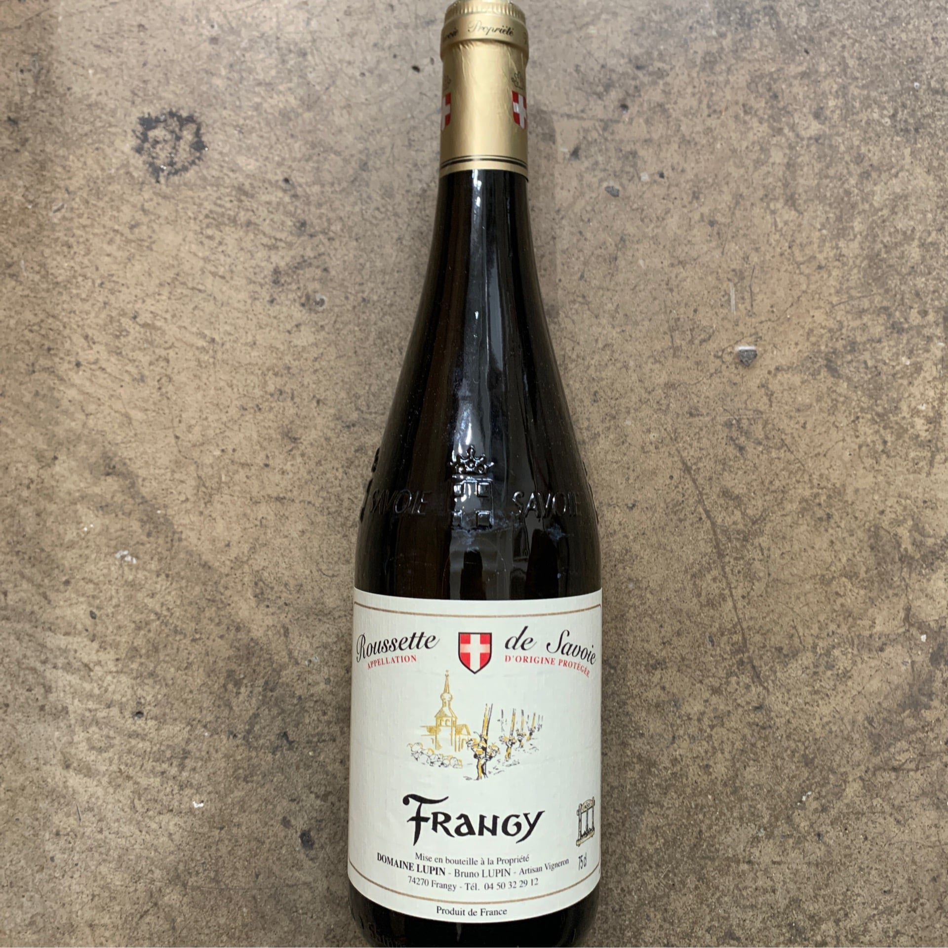 Domaine Lupin, "Frangy" Roussette de Savoie 2020, 750 mL