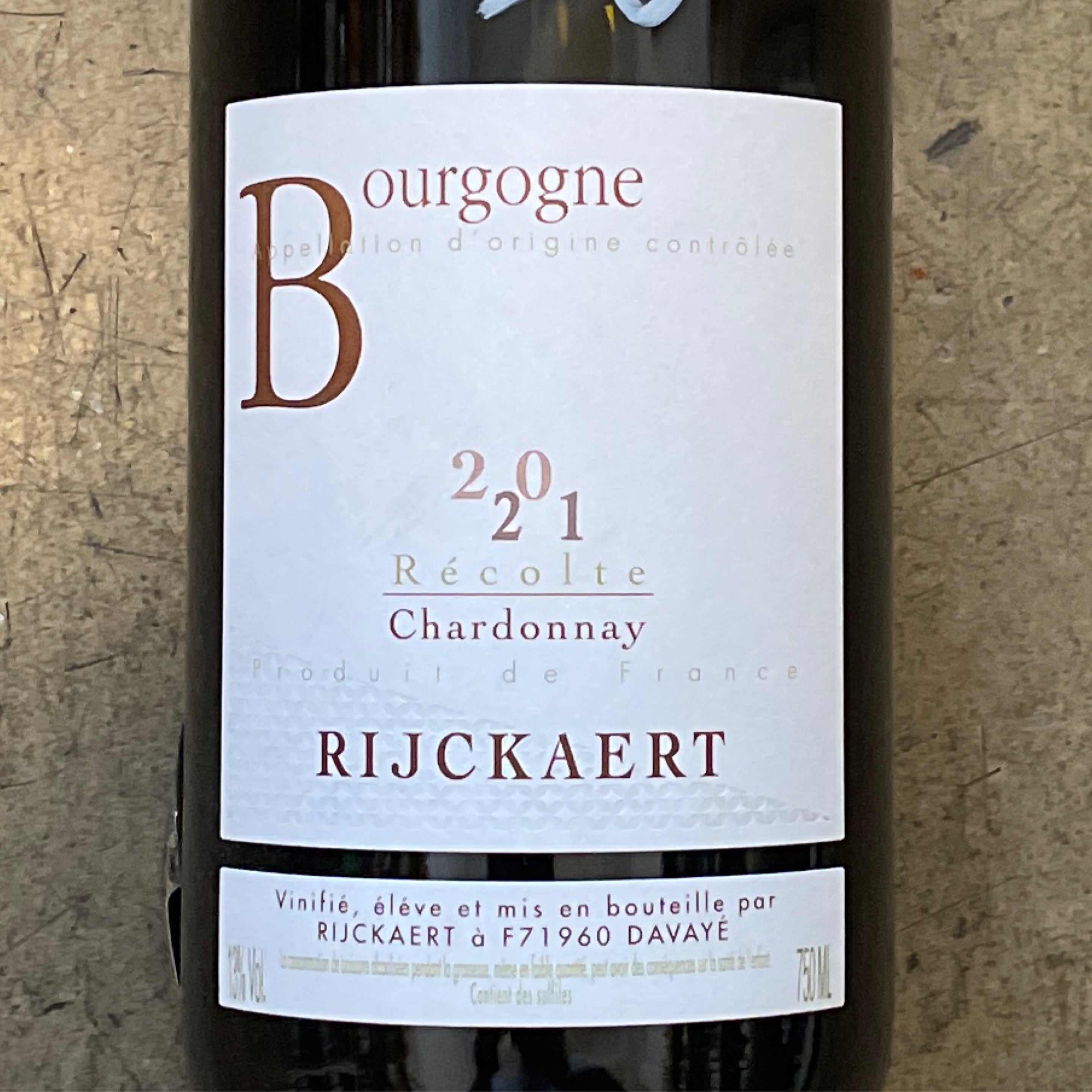 Domaine Rijckaert, Bourgogne Chardonnay 2023, 750 mL