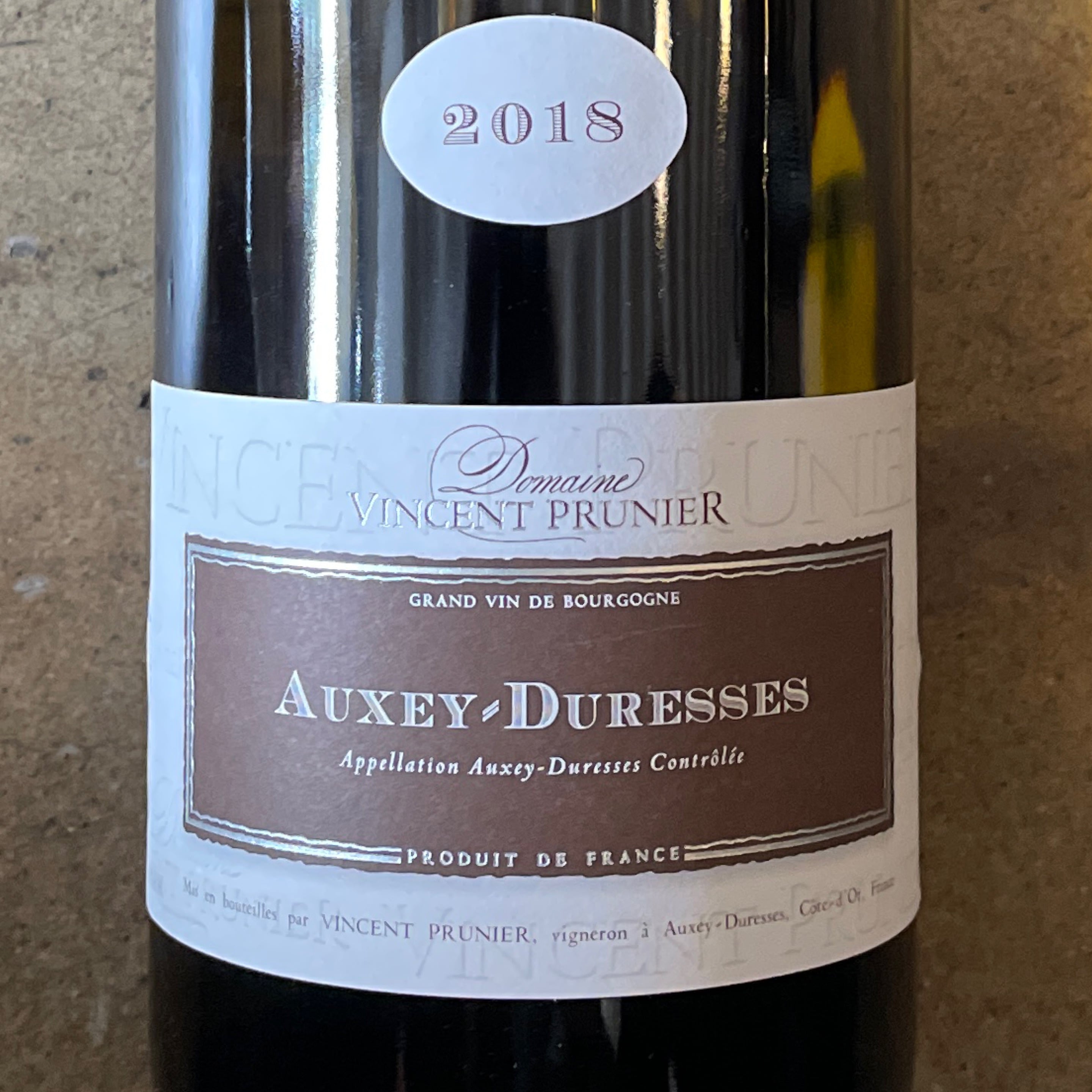 Domaine Vincent Prunier, Auxey-Duresses 2018, 750 mL
