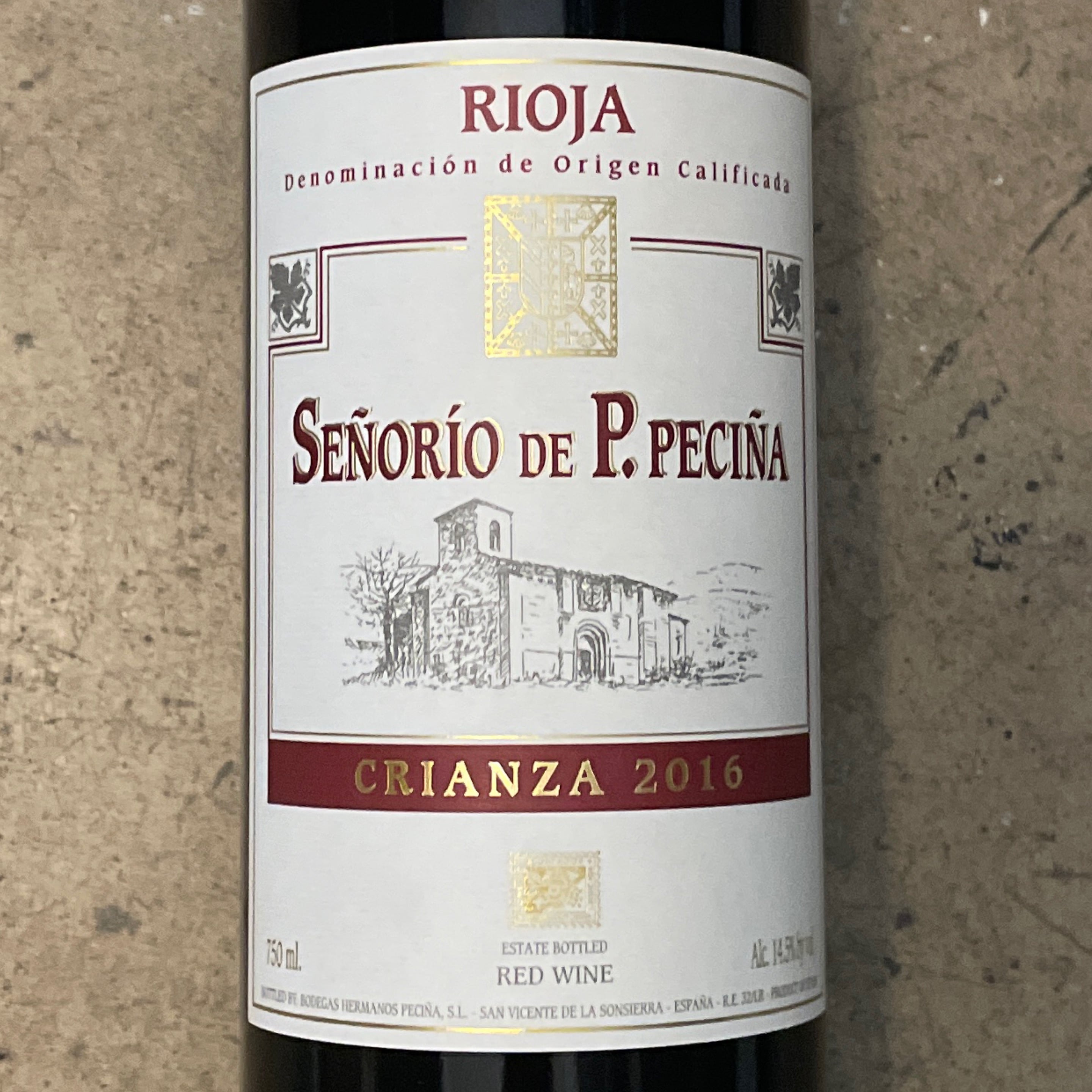 Hermanos de Peciña, Señorio de Peciña Rioja Crianza 2019, 750 mL