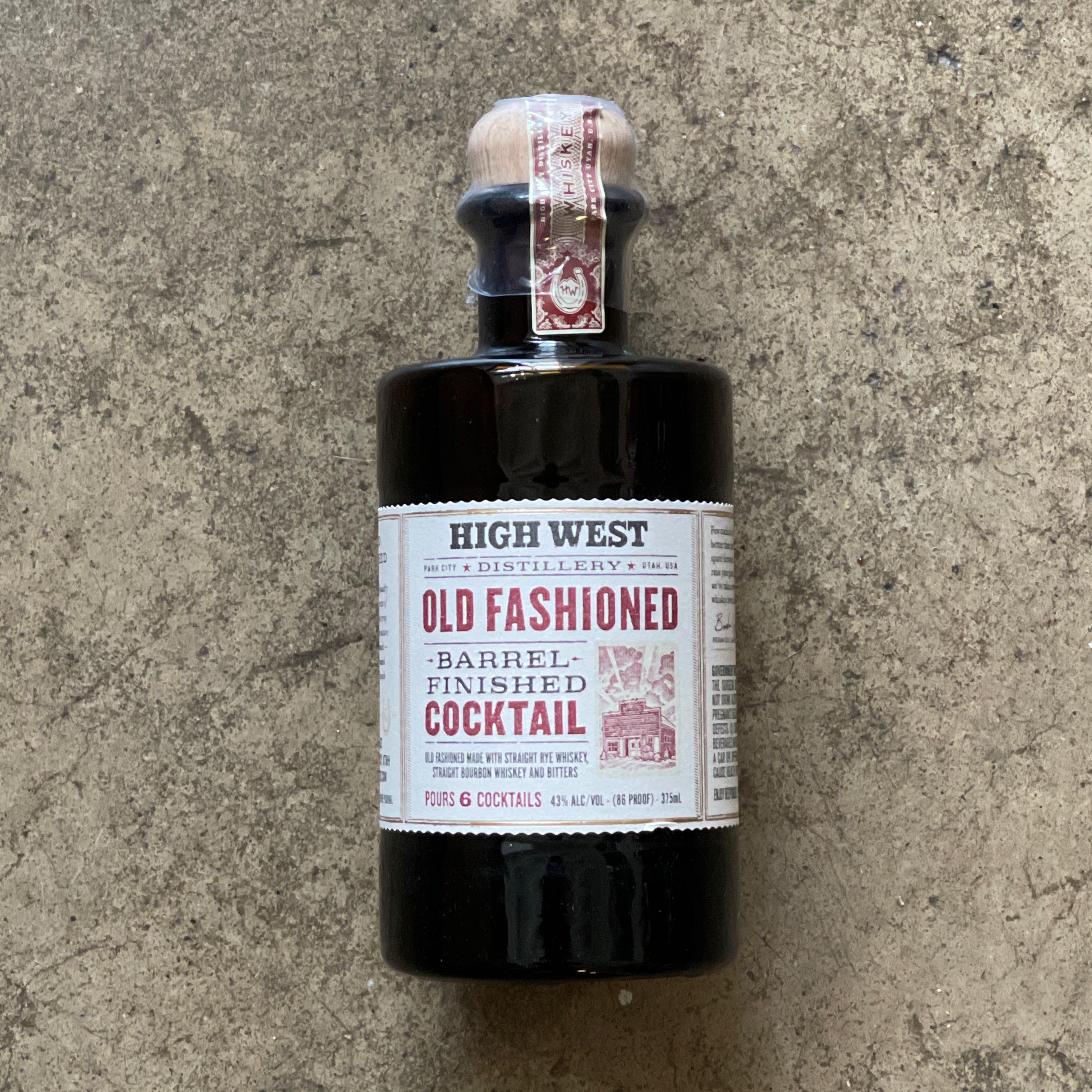 High West Distillery, Barrel Finished Old Fashioned 375mL