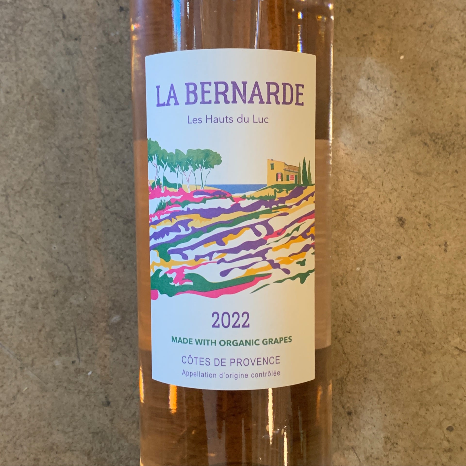 La Bernarde, "Les Hauts du Luc" Côtes de Provence Rosé 2022, 750 mL