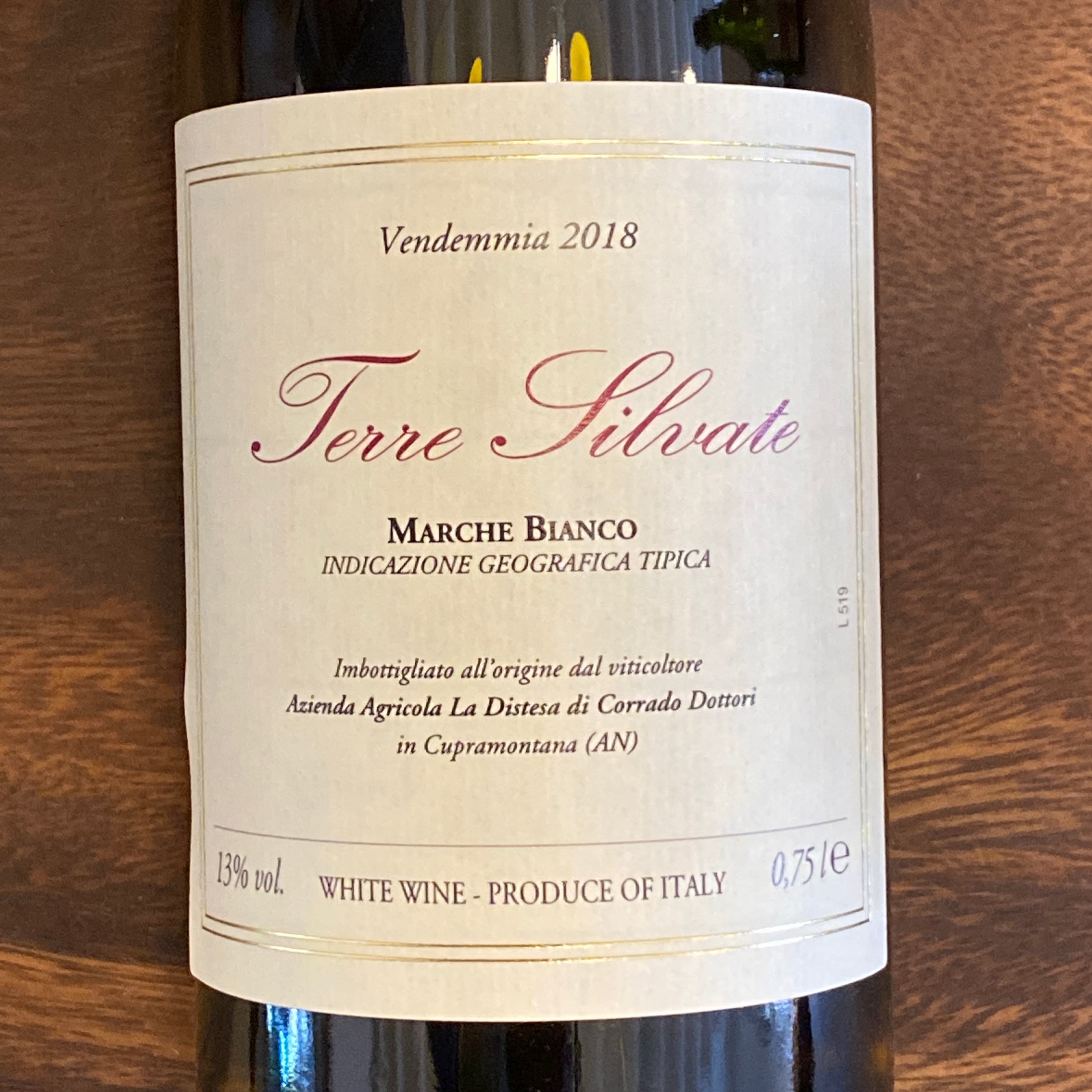 La Distesa, Terre Silvate Marche Bianco 2018, 750mL