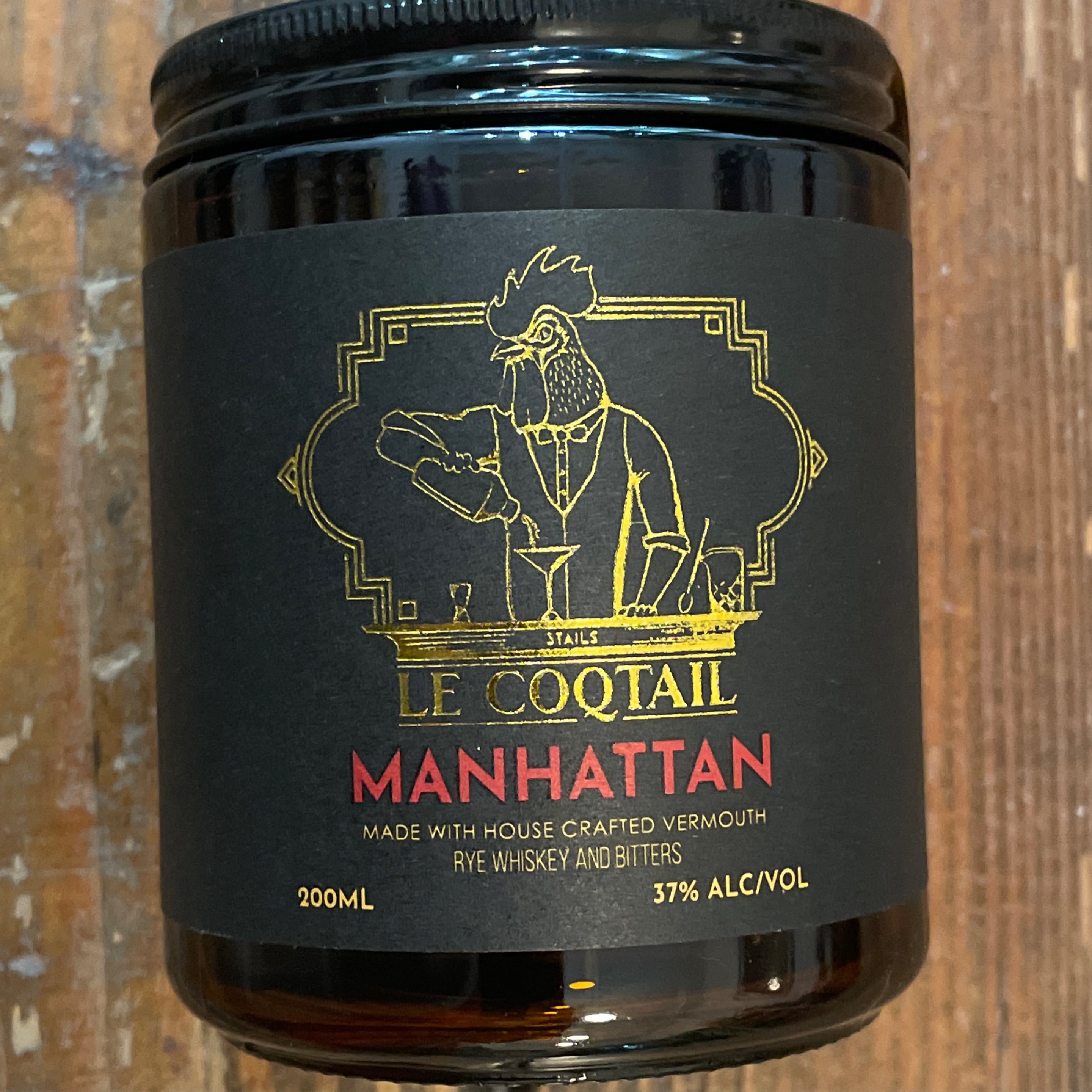 Le Coqtail, Manhattan 200 mL Jar