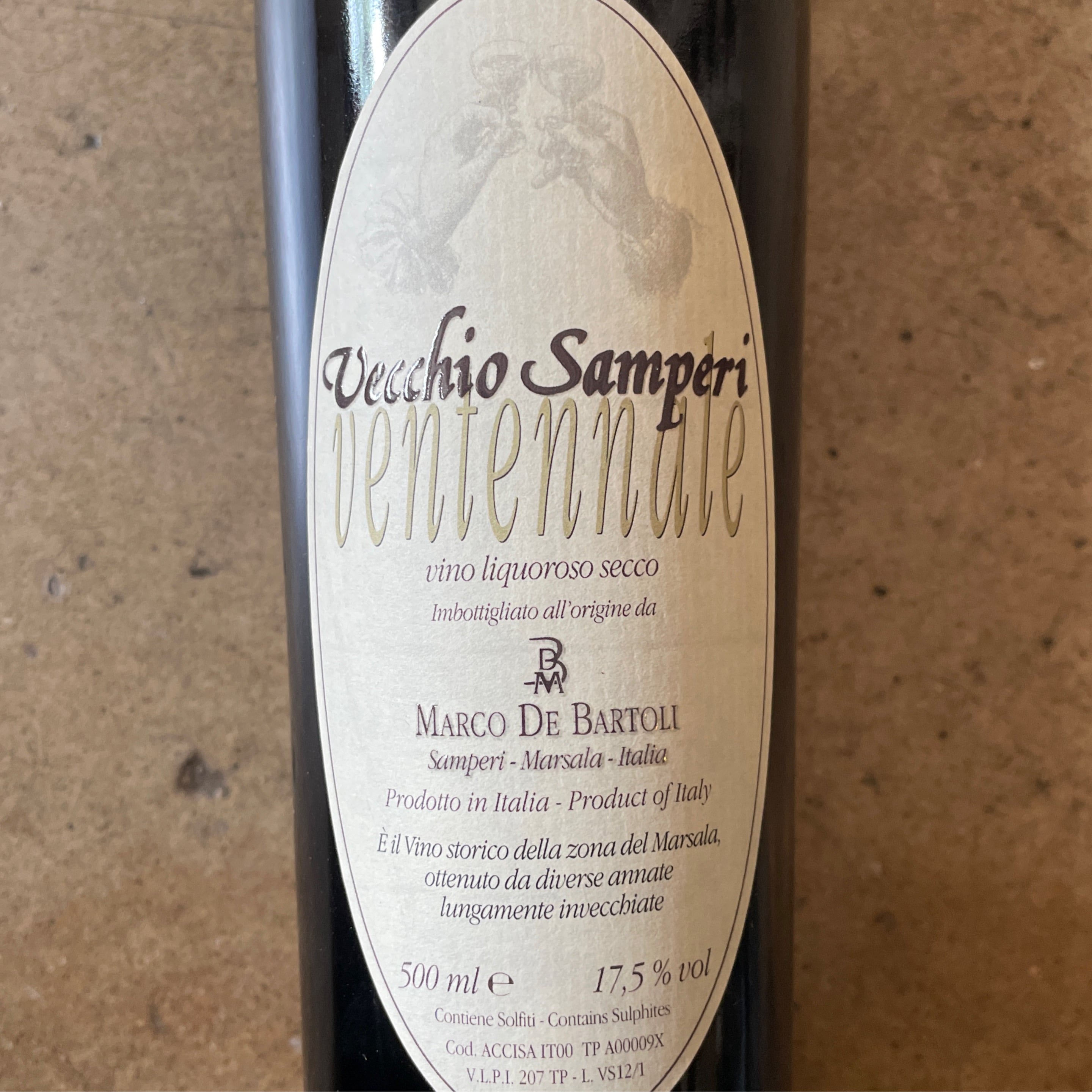 Maro de Bartoli, Vecchio Samperi "Ventennale" NV, 500mL