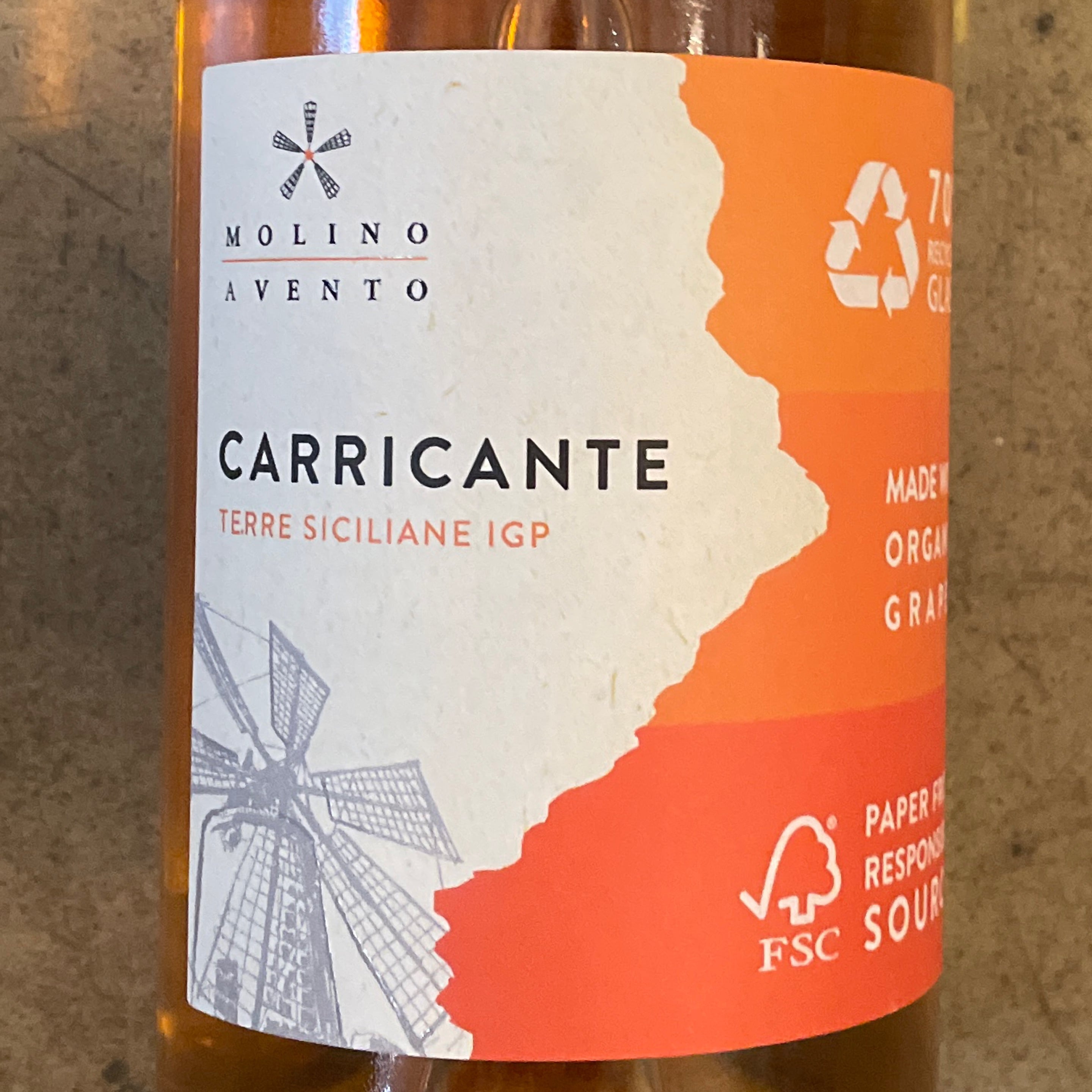 Molino a Vento, Carricante Orange 2025, 750 mL
