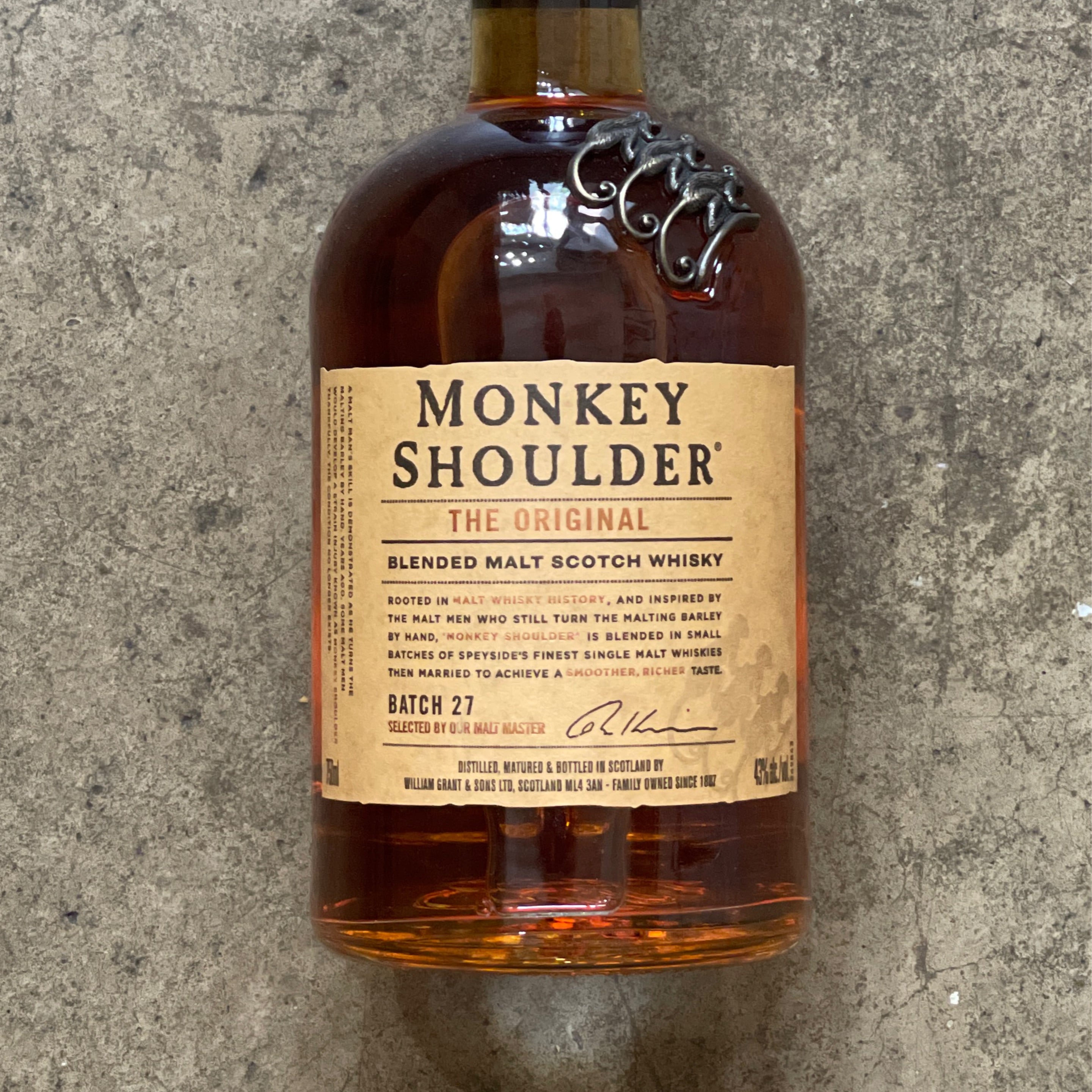 Monkey Shoulder, Batch 27 Blended Scotch Whisky 750mL