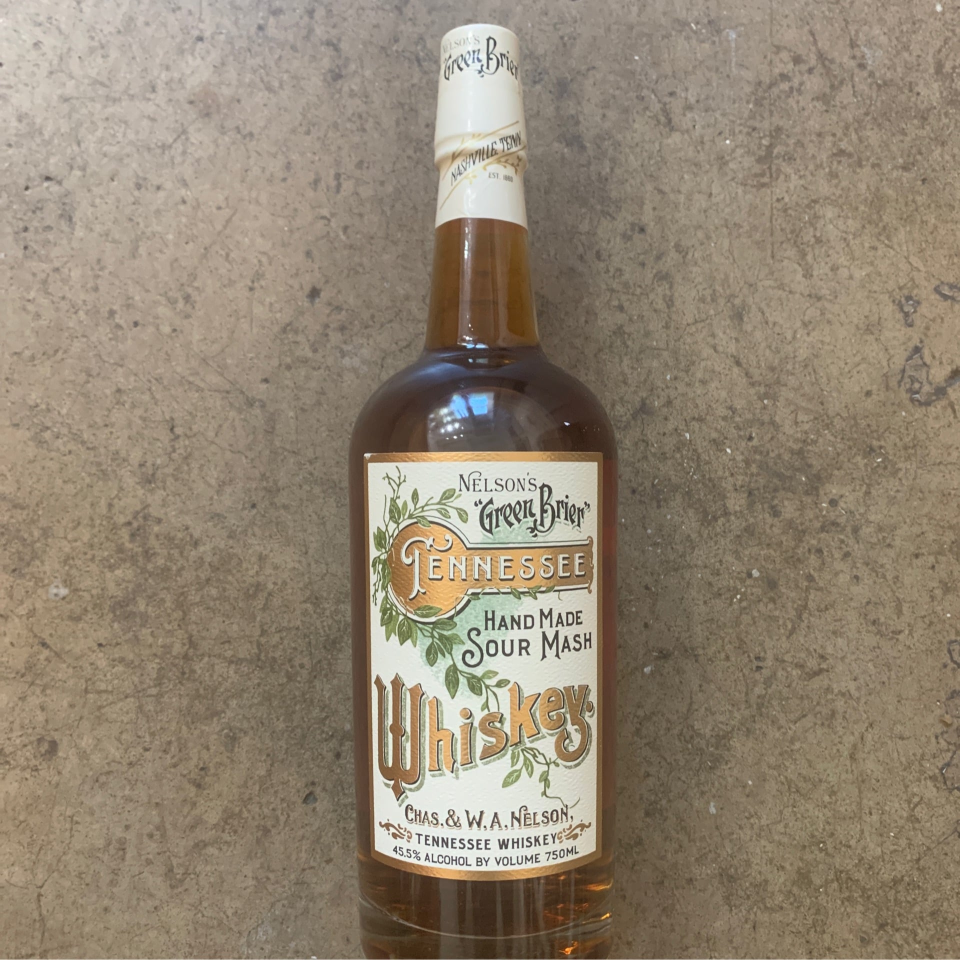 Nelson's Green Brier Tennessee Whiskey 750mL