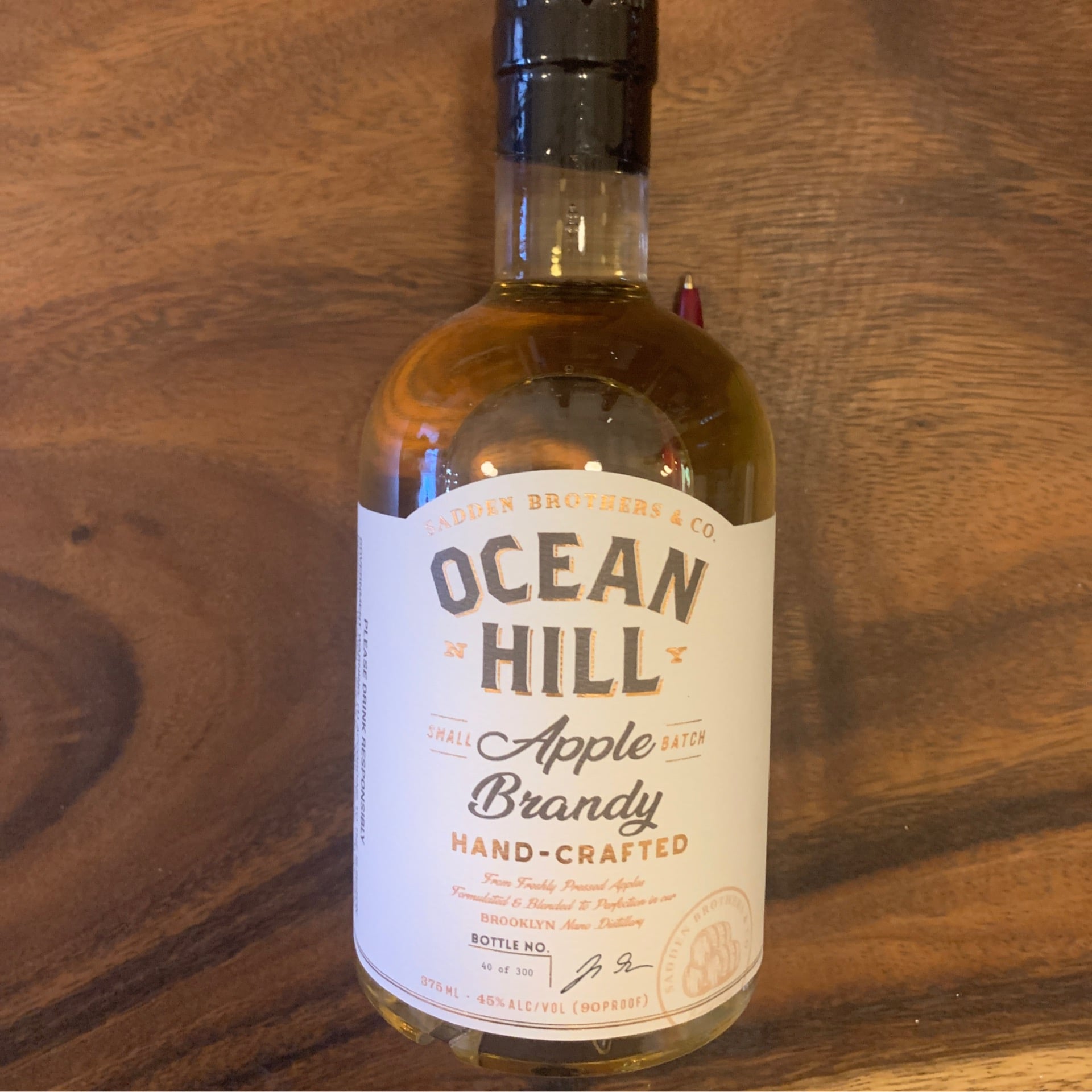 Ocean Hill, Apple Brandy 375 mL