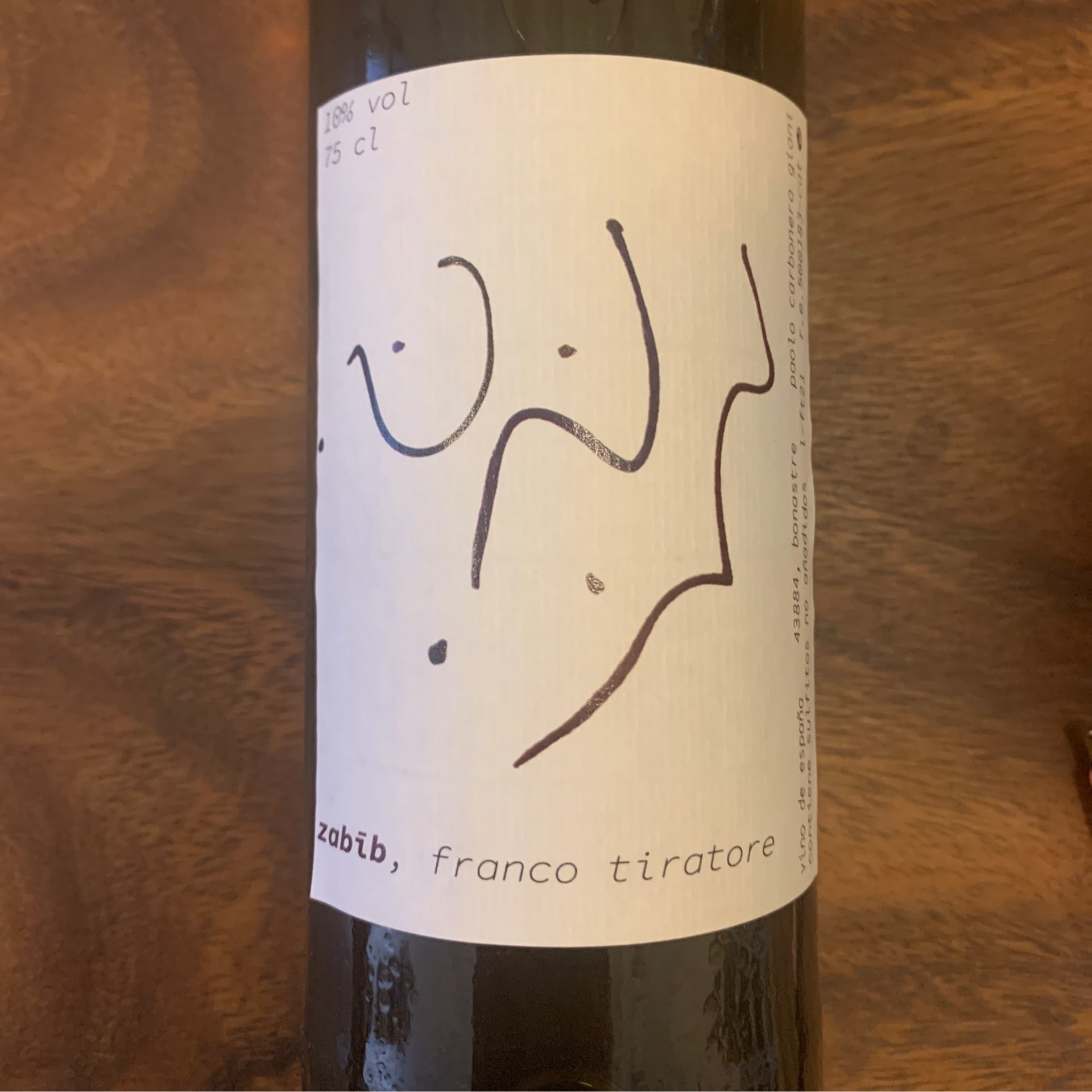 Paolo Carbonera Giani, Zabib Franco Tiratore 2021, 750 mL