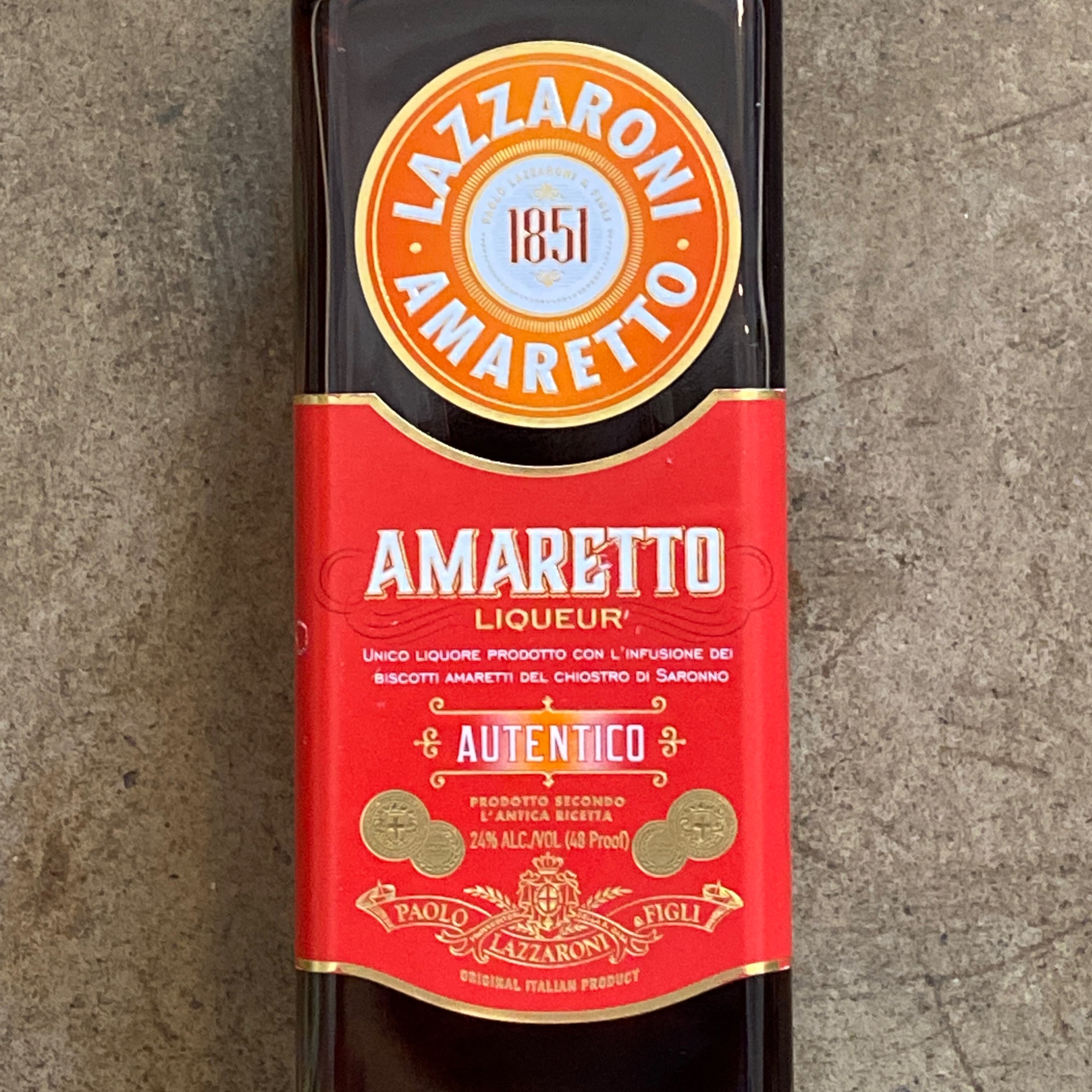 Paolo Lazzaroni & Figli, Autentico Amaretto Liqueur 750mL