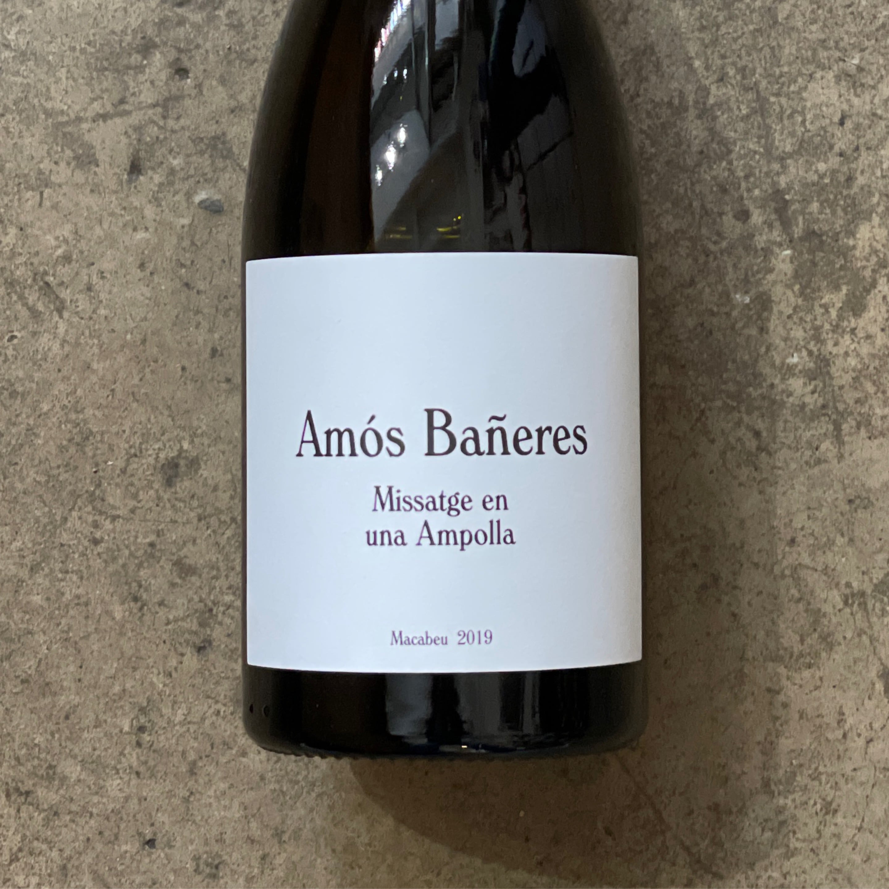 Amós Bañeres, Missatge en una Ampolla 2019, 750mL