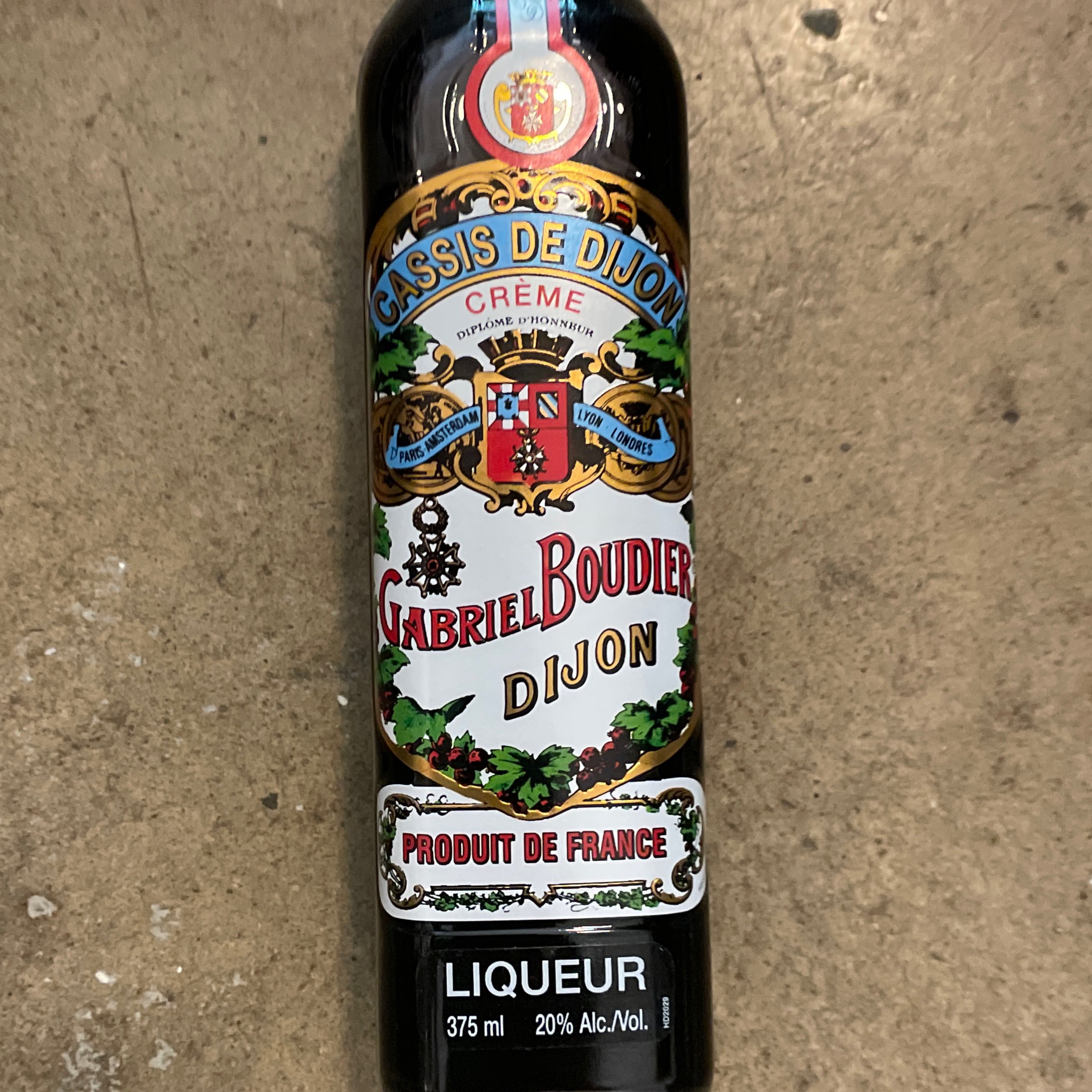 Gabriel Boudier, Créme de Cassis de Dijon 375 mL