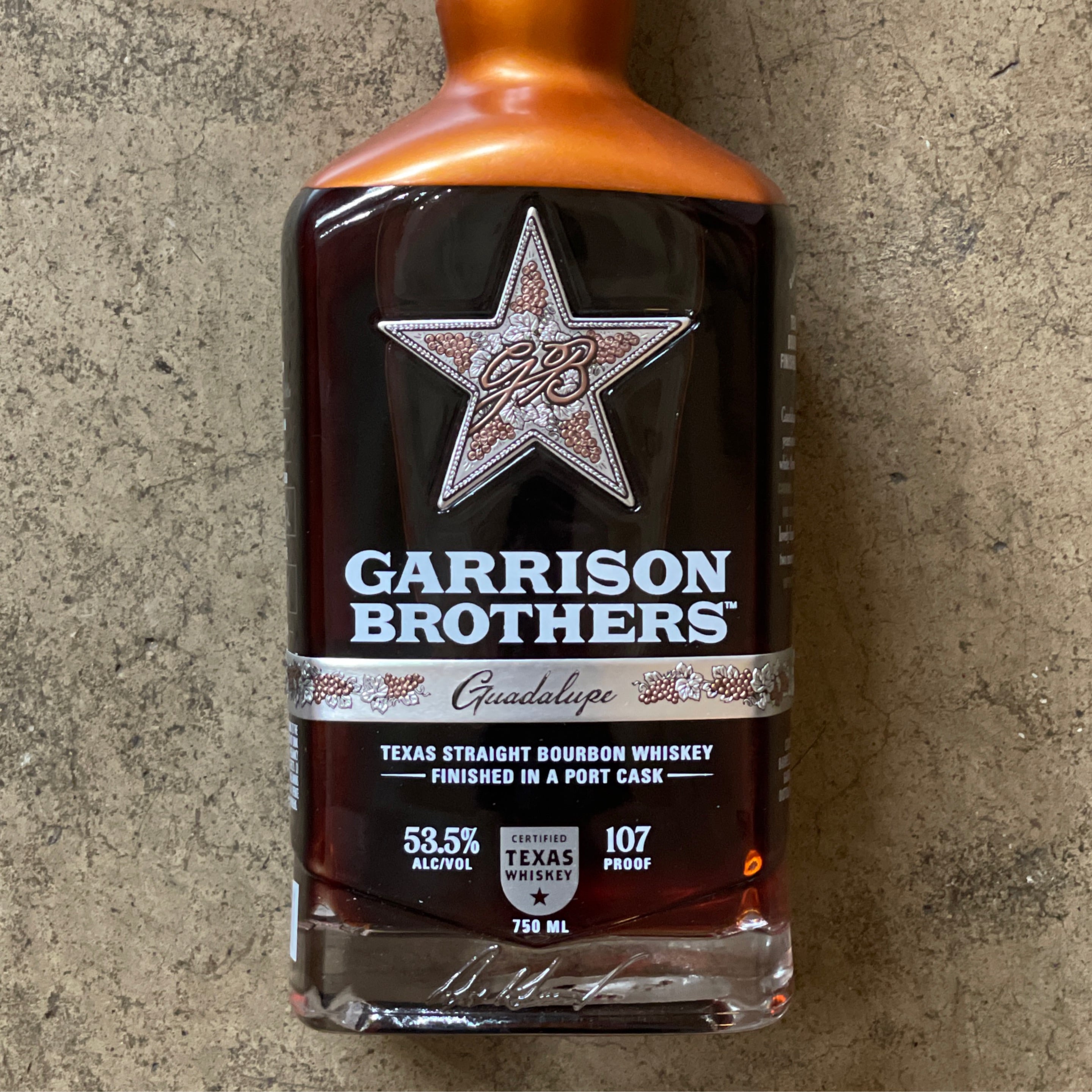 Garrison Brothers Distillery, Guadalupe Port-Finished Straight Bourbon Whiskey 750mL