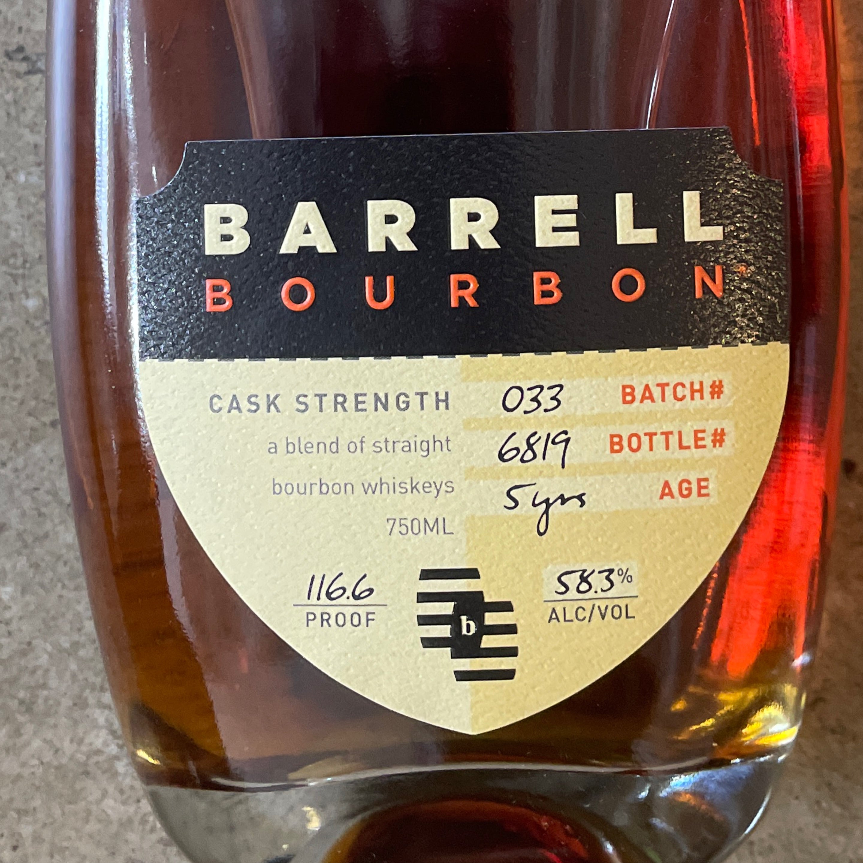 Barrell Bourbon, Batch #33 750 mL