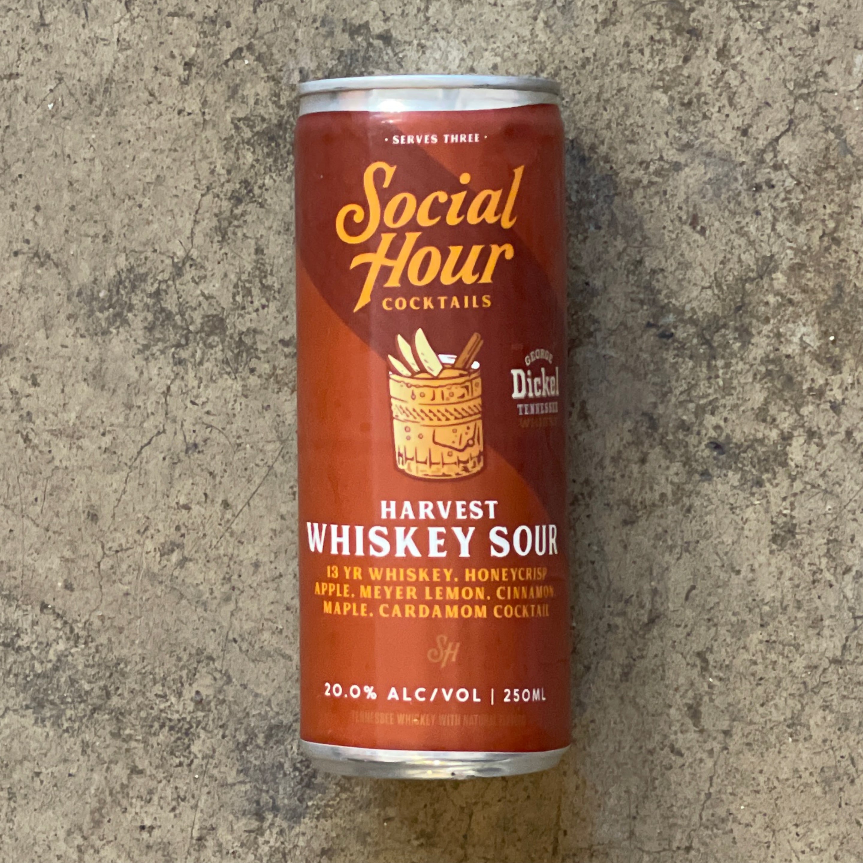 Social Hour Cocktails, Harvest Whiskey Sour 250mL