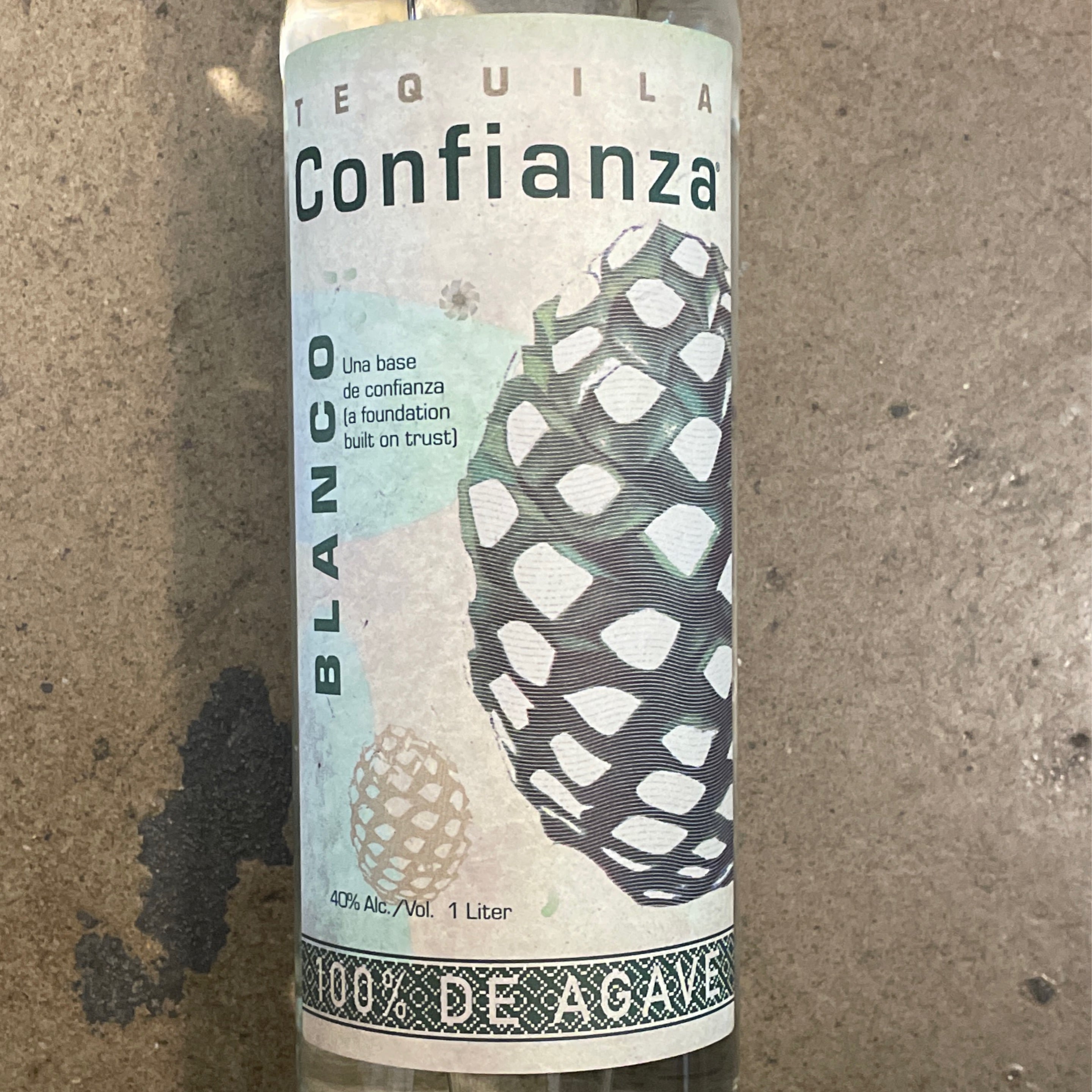 Tequila Confianza, Blanco 1.0 L