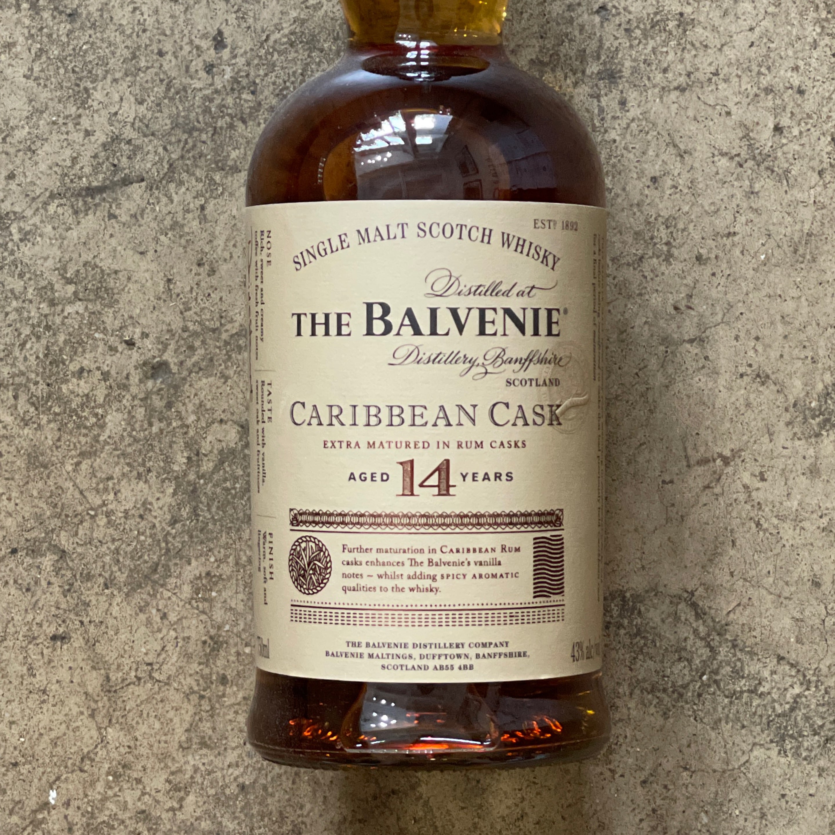 The Balvenie, 14 Year Old Caribbean Cask 750mL