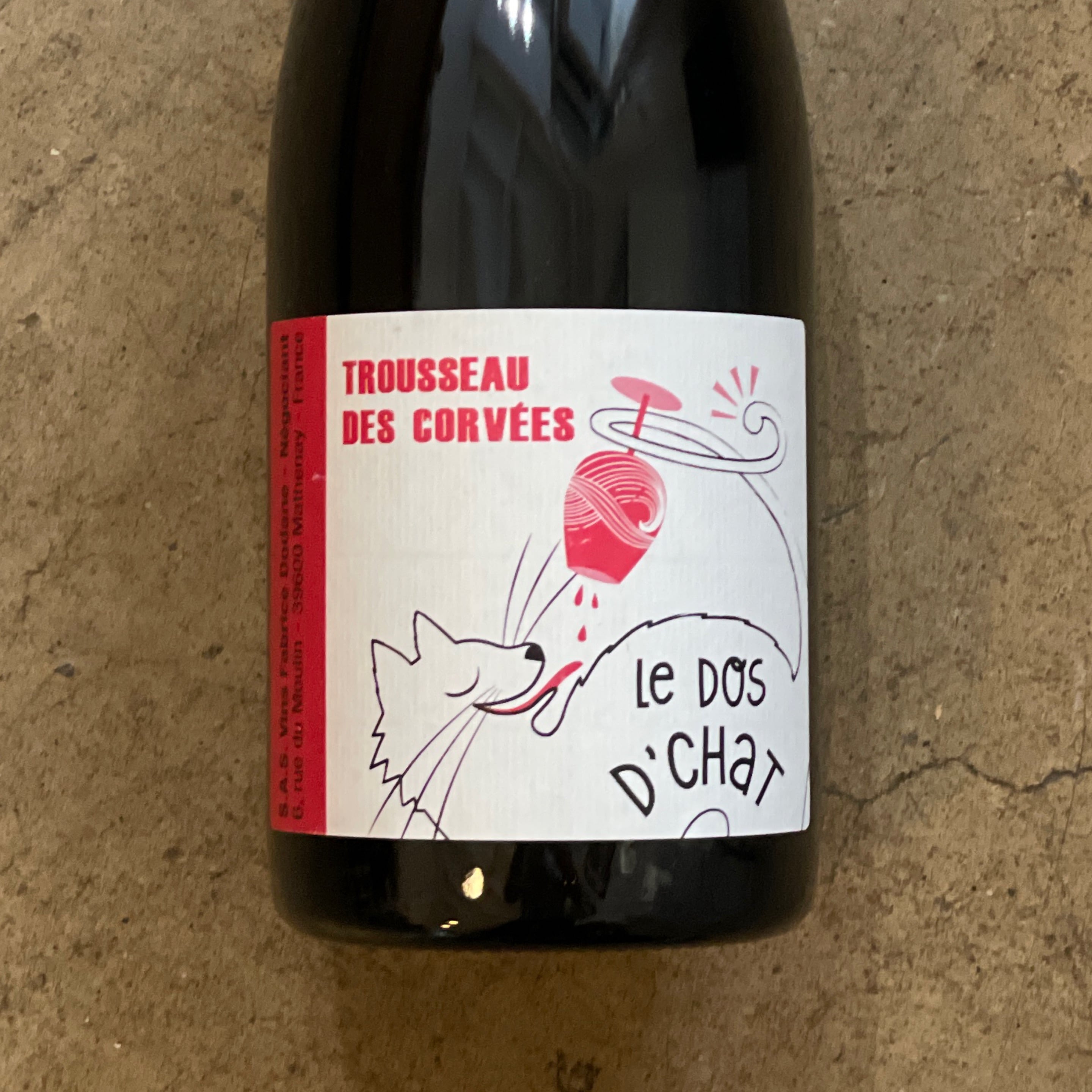 Fabrice Dodane, Trousseau Des Corvées Le Dos d'Chat 2019, 750mL