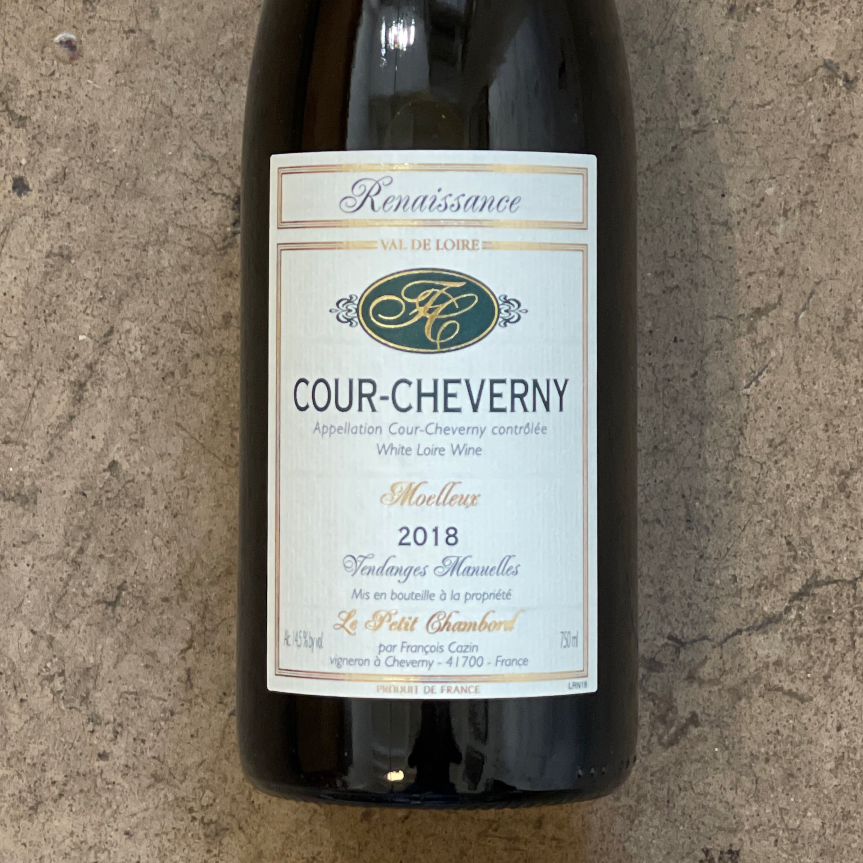 François Cazin, Cour-Cheverny Cuvée Renaissance 2015, 750mL