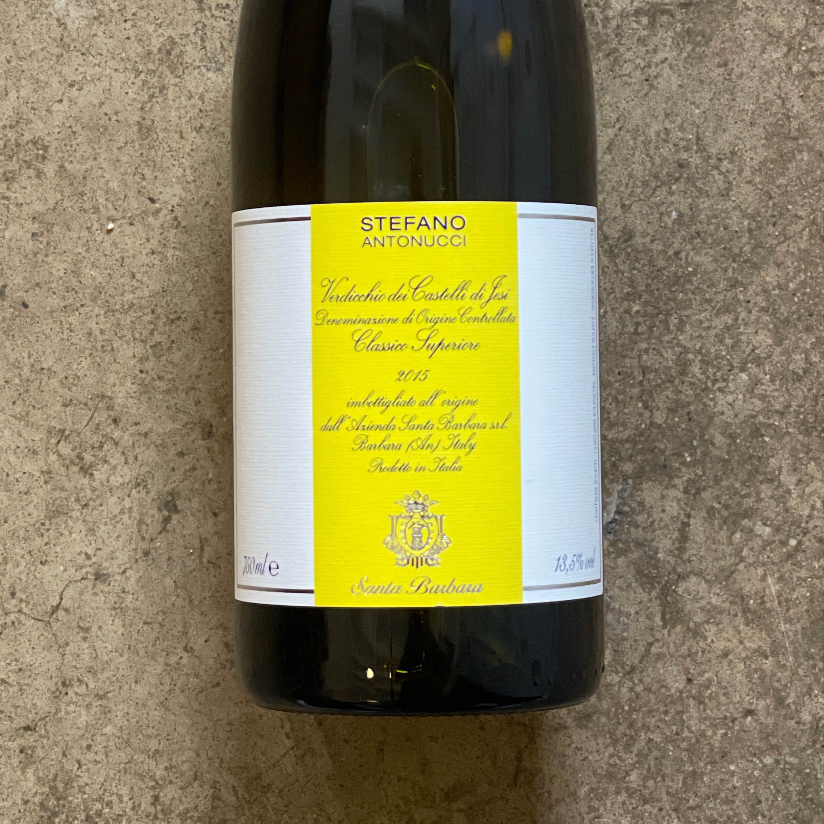 Azienda Santa Barbara, Verdicchio dei Castelli di Jesi Classico Superiore 2015, 750mL